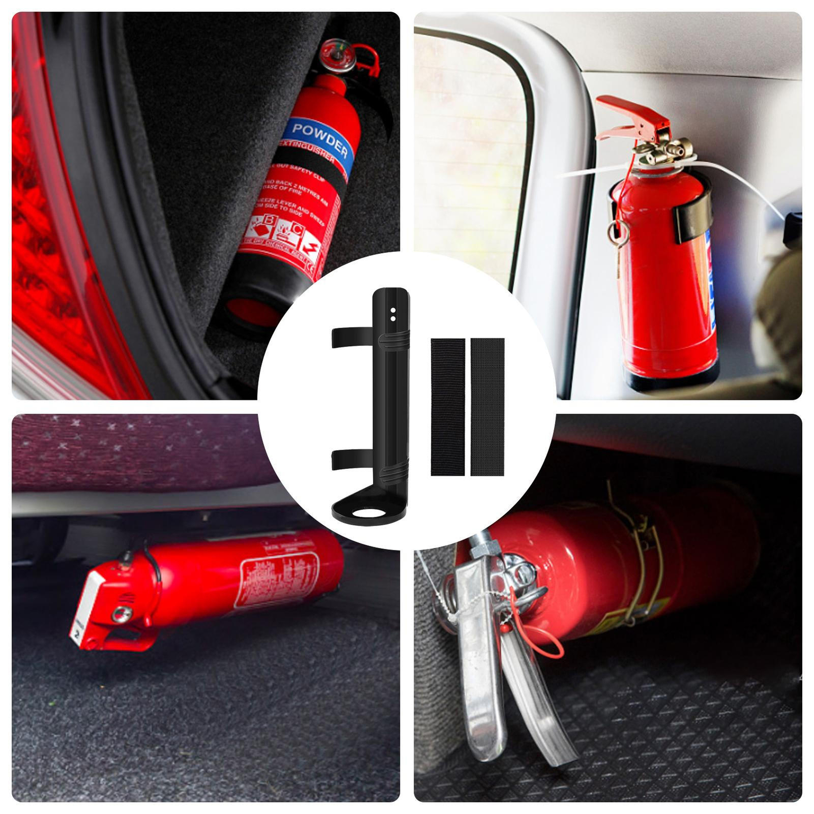 Car Fire Extinguisher Holder Mount Bracket Adjustable