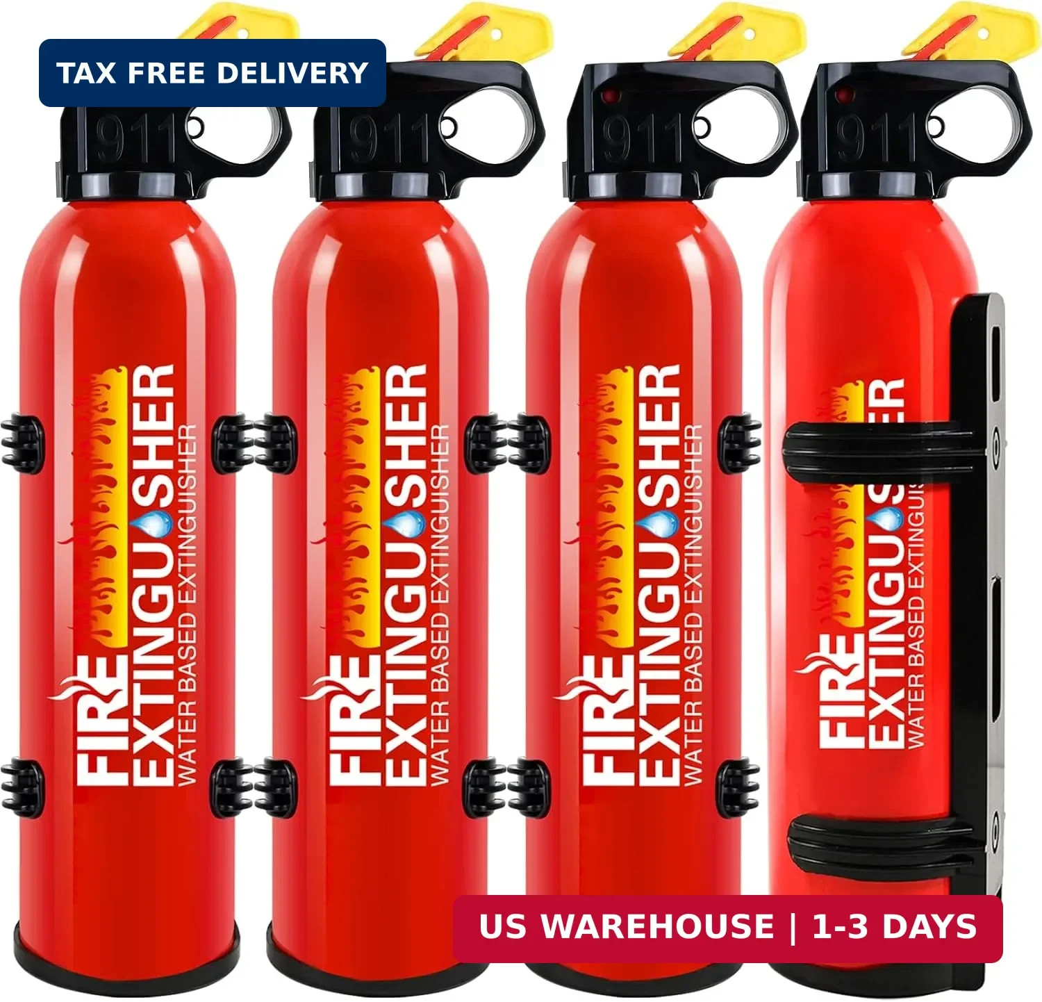 Upgrade Fire Extinguisher for Home, 4Pack Car Fire Extinguishers with Mount, 8 i