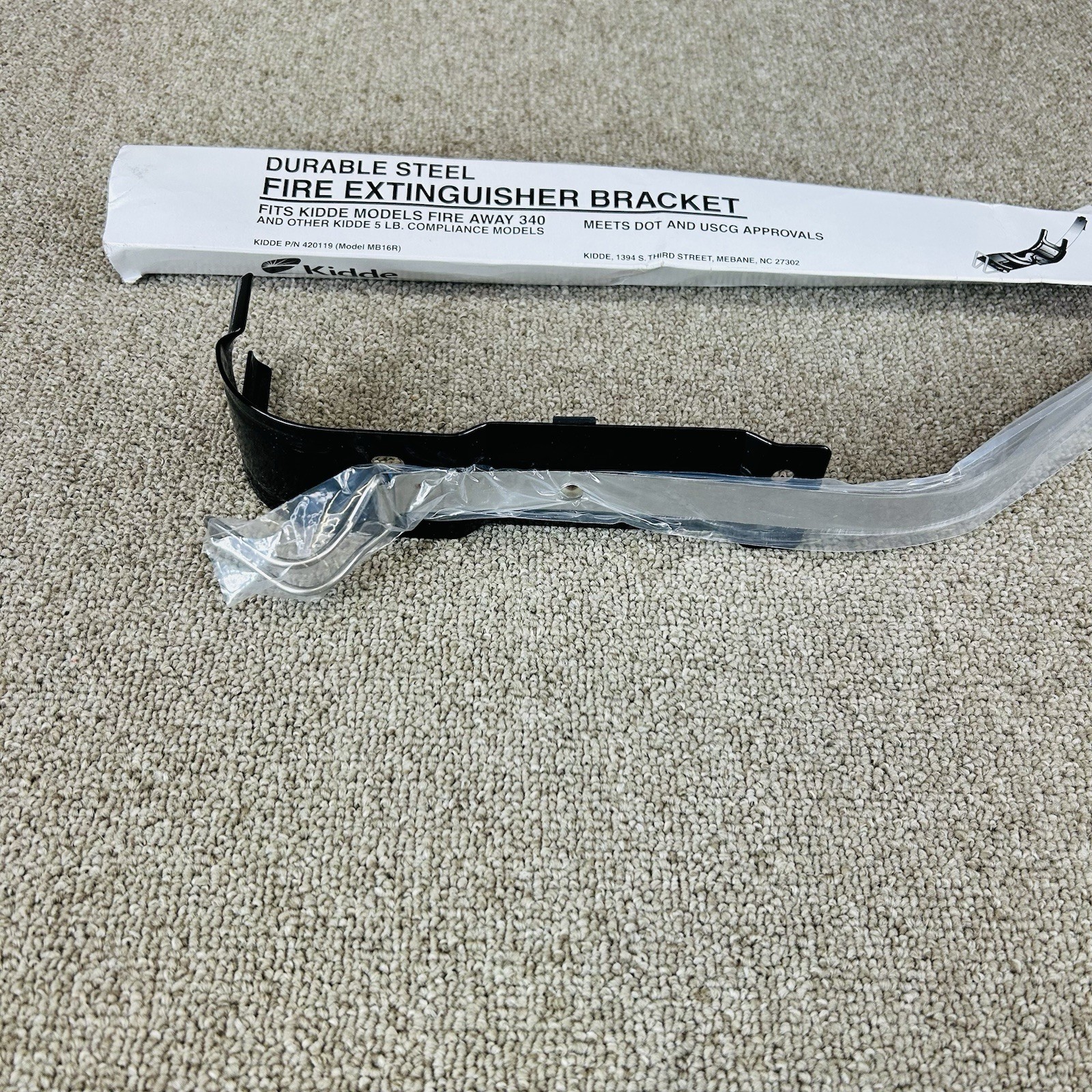 Kidde 420119 MB16R Fire Extinguisher Mount Metal Strap Bracket Heavy Duty 5 Lb