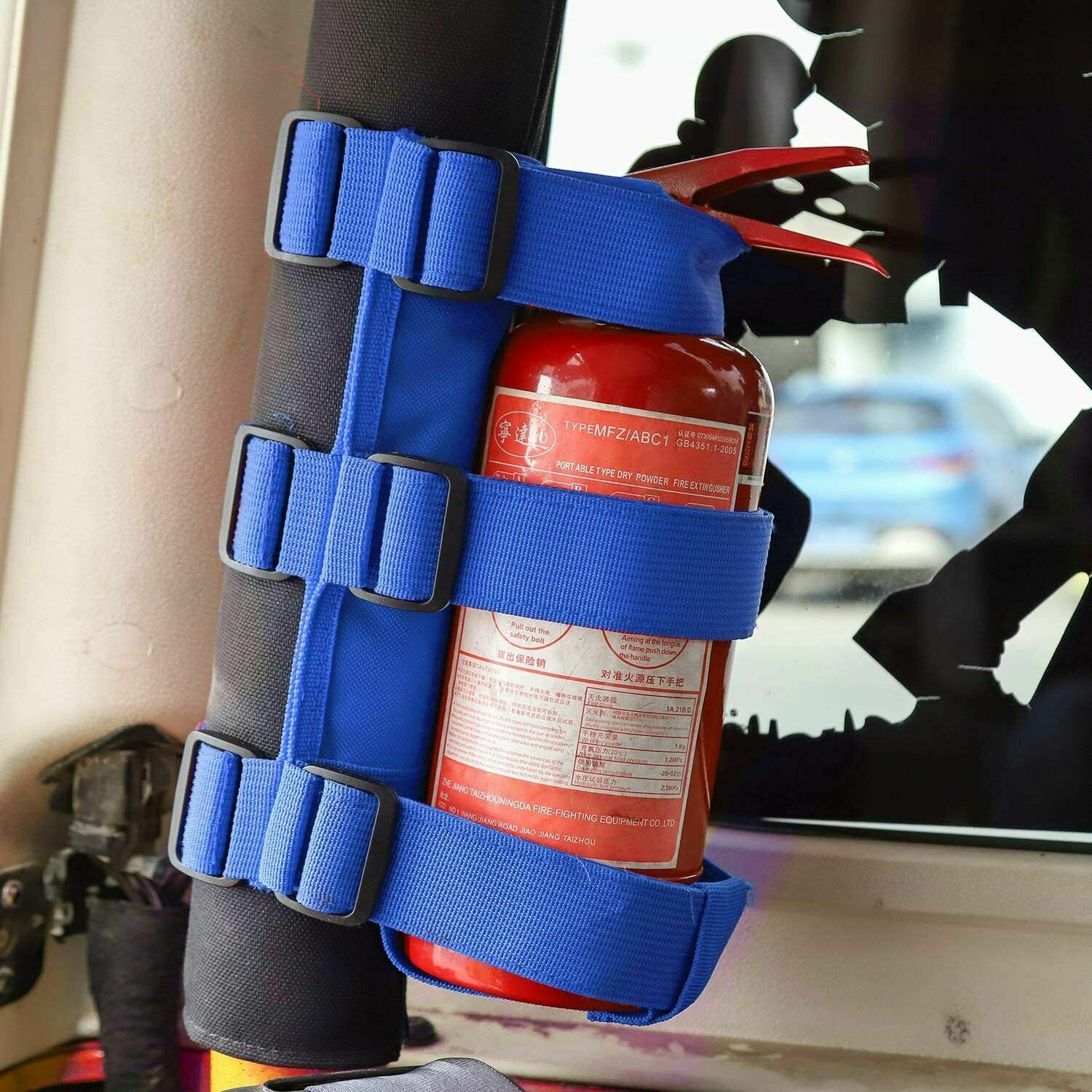 Roll Bar Fire Extinguisher Holder Mount Bracket fit 1985+ Jeep Wrangler TJ JK JL