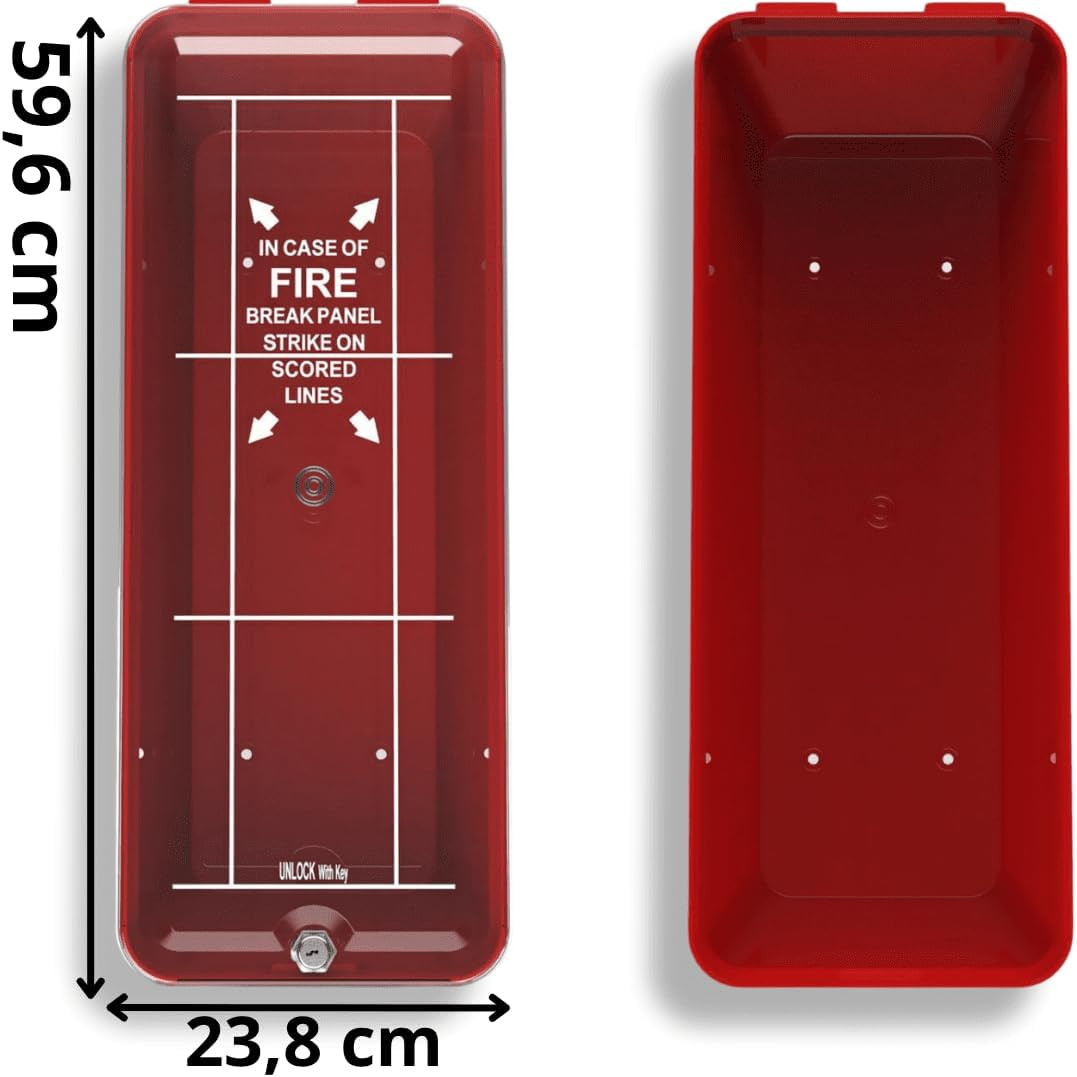 Large PVC Fire Extinguisher Cabinet for 5 Kg/10 Lb – Wall Mounted Storage