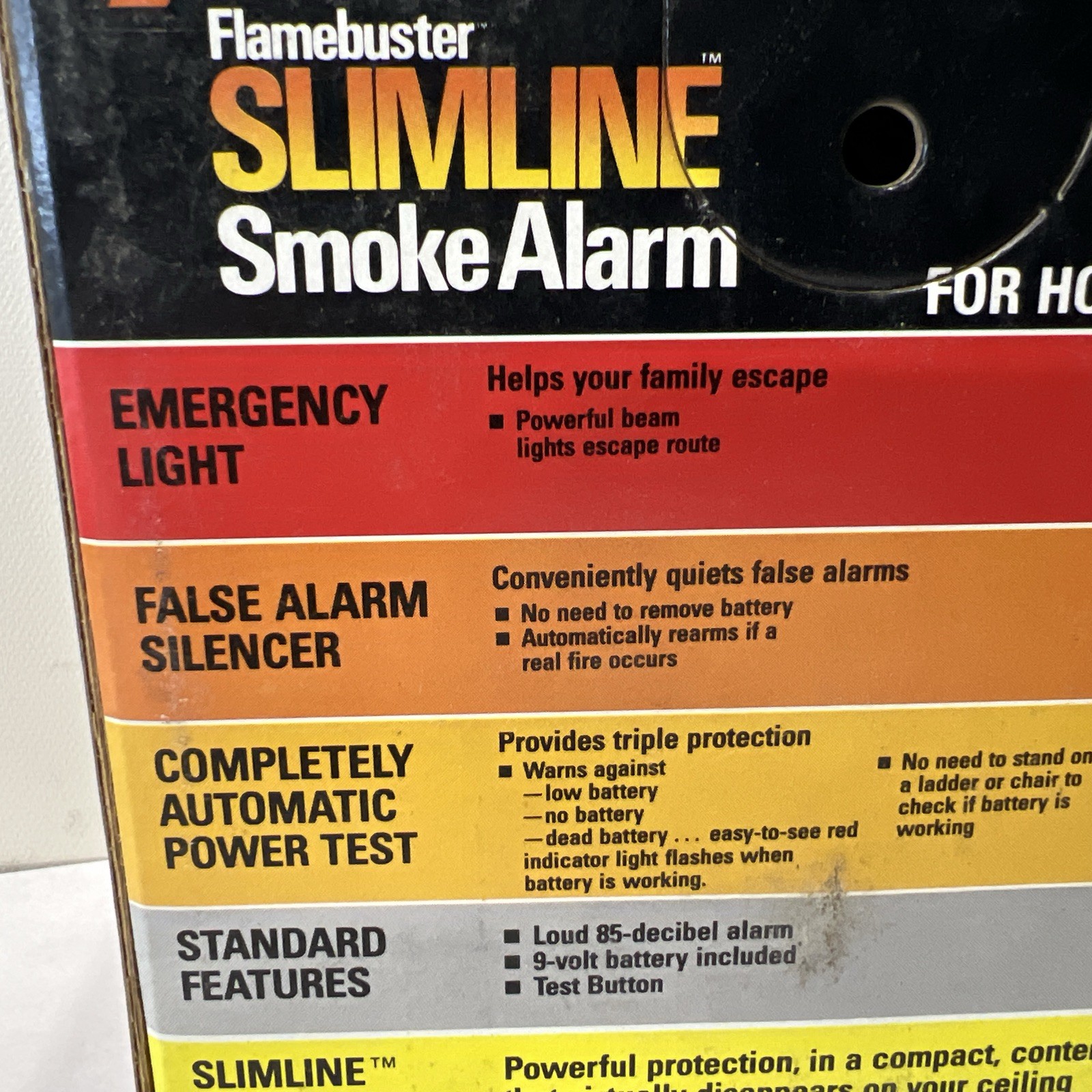 Black And Decker Flamebuster Slimline SMK300 Smoke Alarm Made In 1989 NEW SEALED