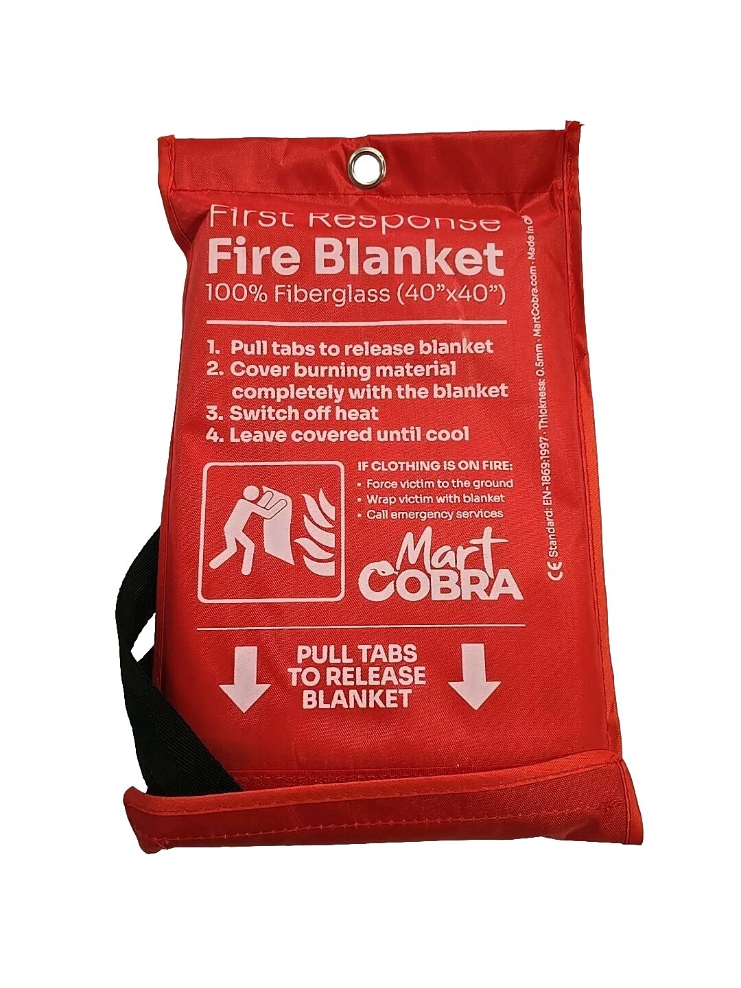 New First Response Fire Blanket 2 Pack. Fire Protection. 40”X40” New Unused.