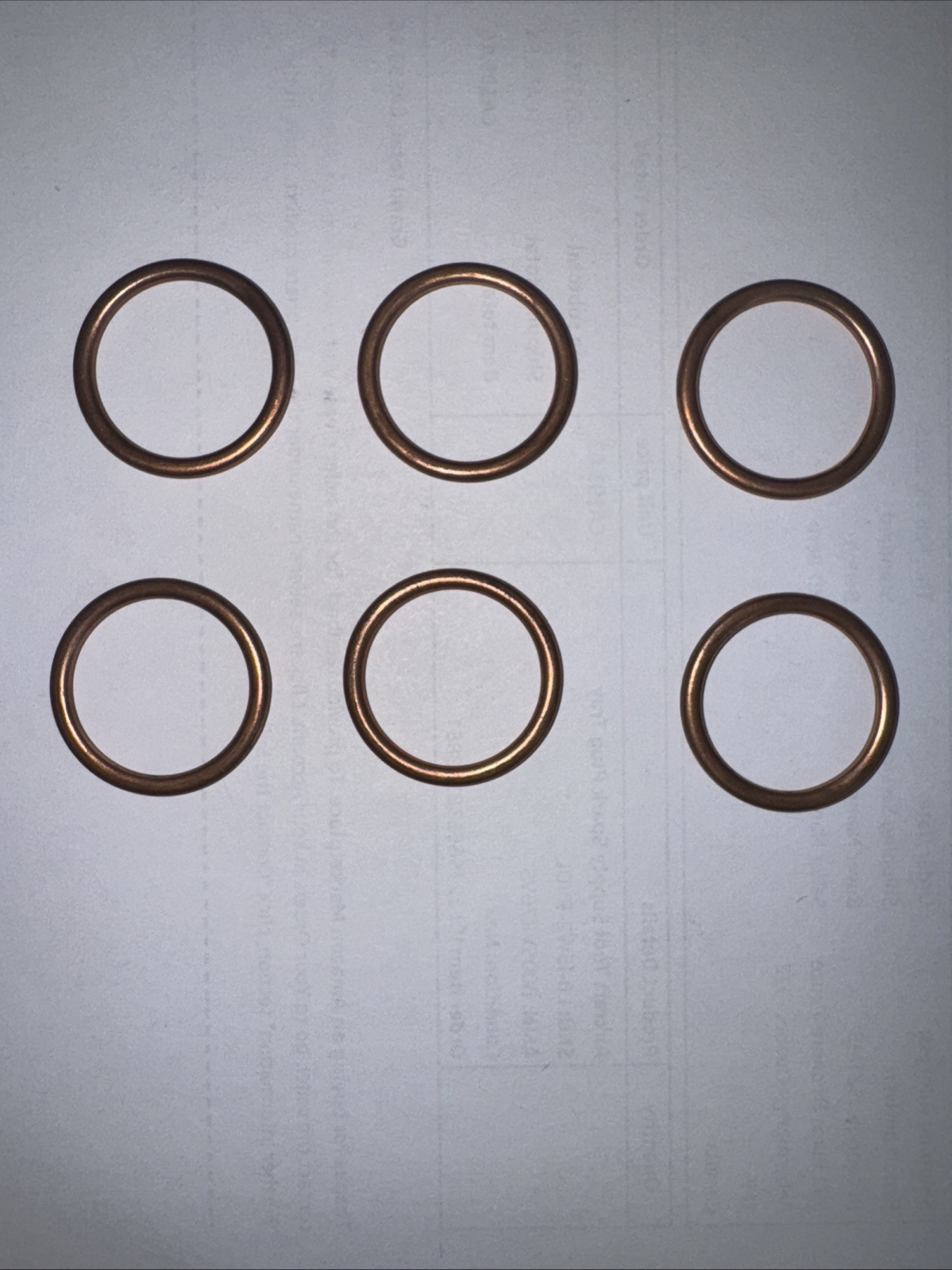MS17840-2 Copper Spark Plug 14 mm Gasket AN4027-2 (Lot of 6) New