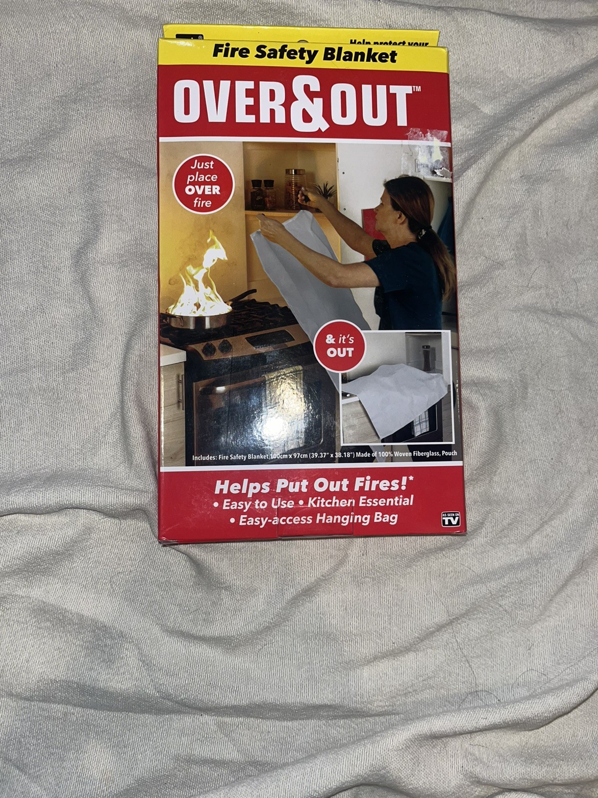 Over & Out Fire Safety Blanket 39.37X38.18