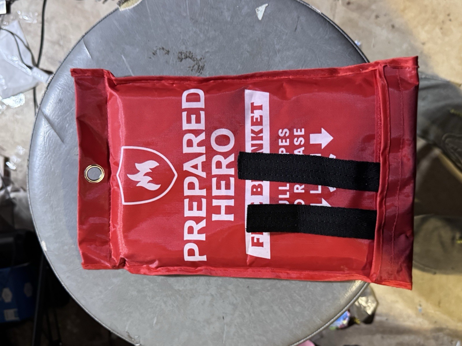 Prepared Hero Fire Blanket 39″×39″ — Fiberglass Home Emergency Safety Blanket