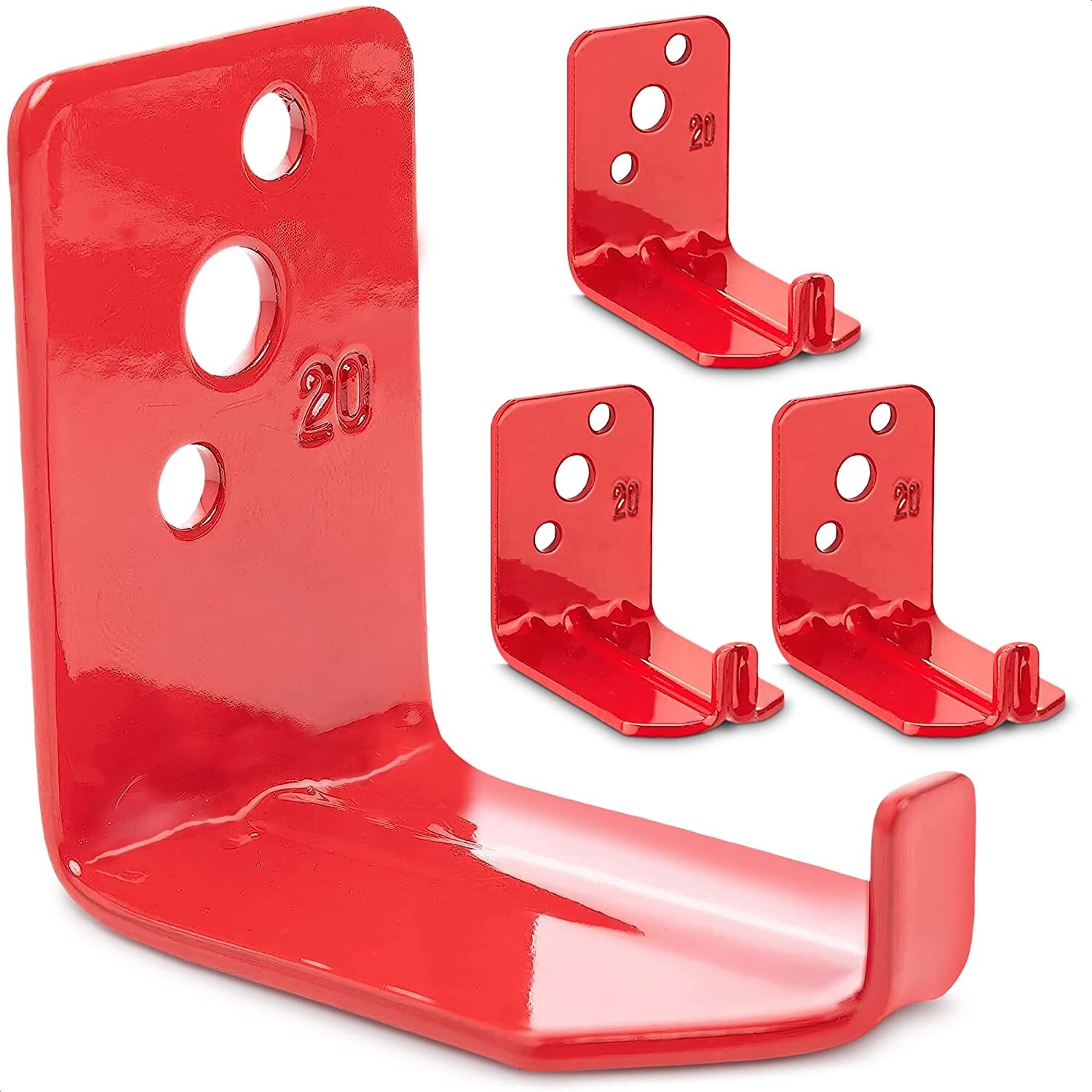 🔥🧯LOT OF 4-UNIVERSAL WALL MOUNT 20 lb. SIZE FIRE EXTINGUISHER BRACKET NEW.🔥🧯
