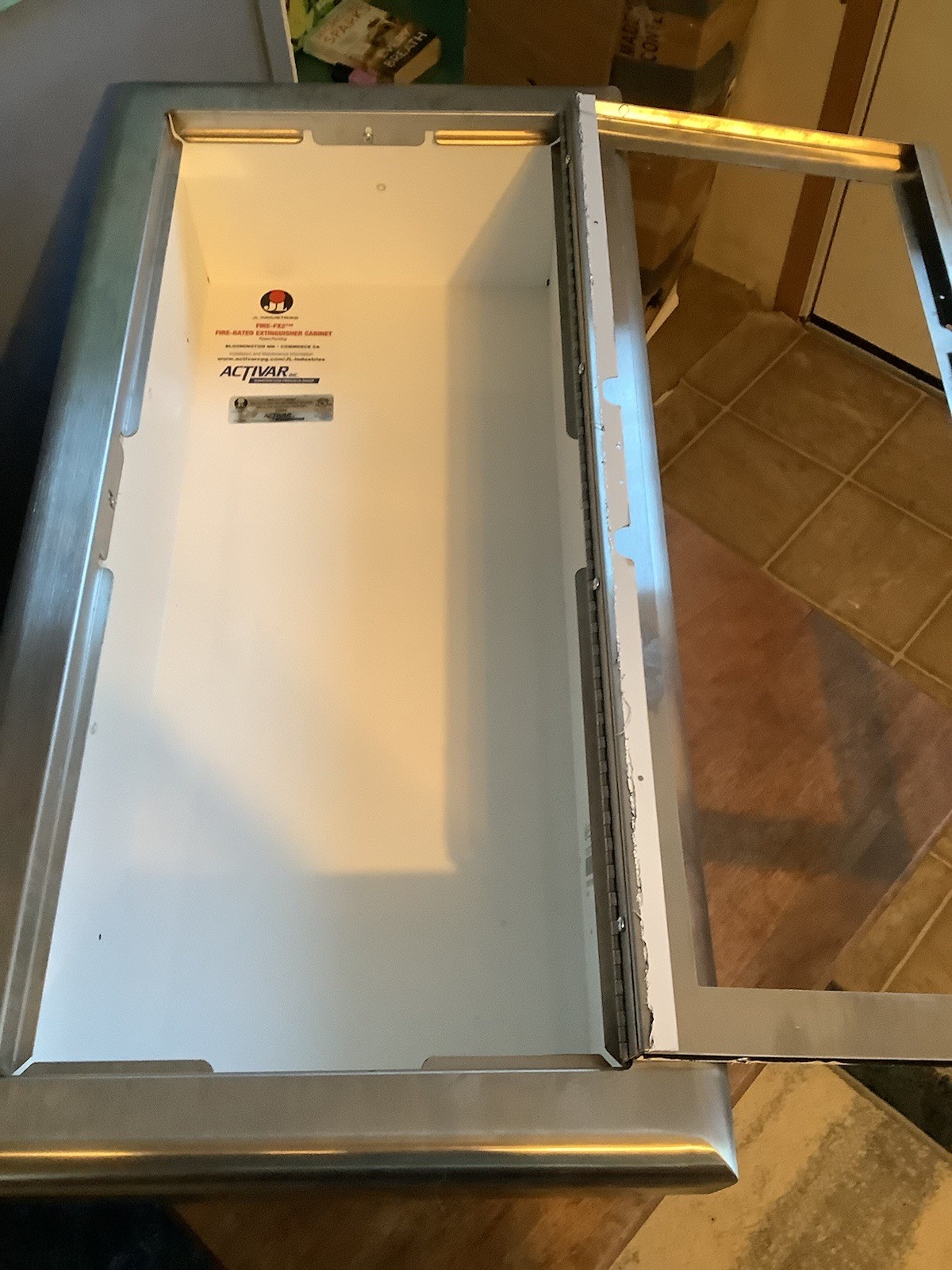 Fire-fx2 Fire rated Cabinet JL Industries C1037G17FX2 For Fire Extinguishers