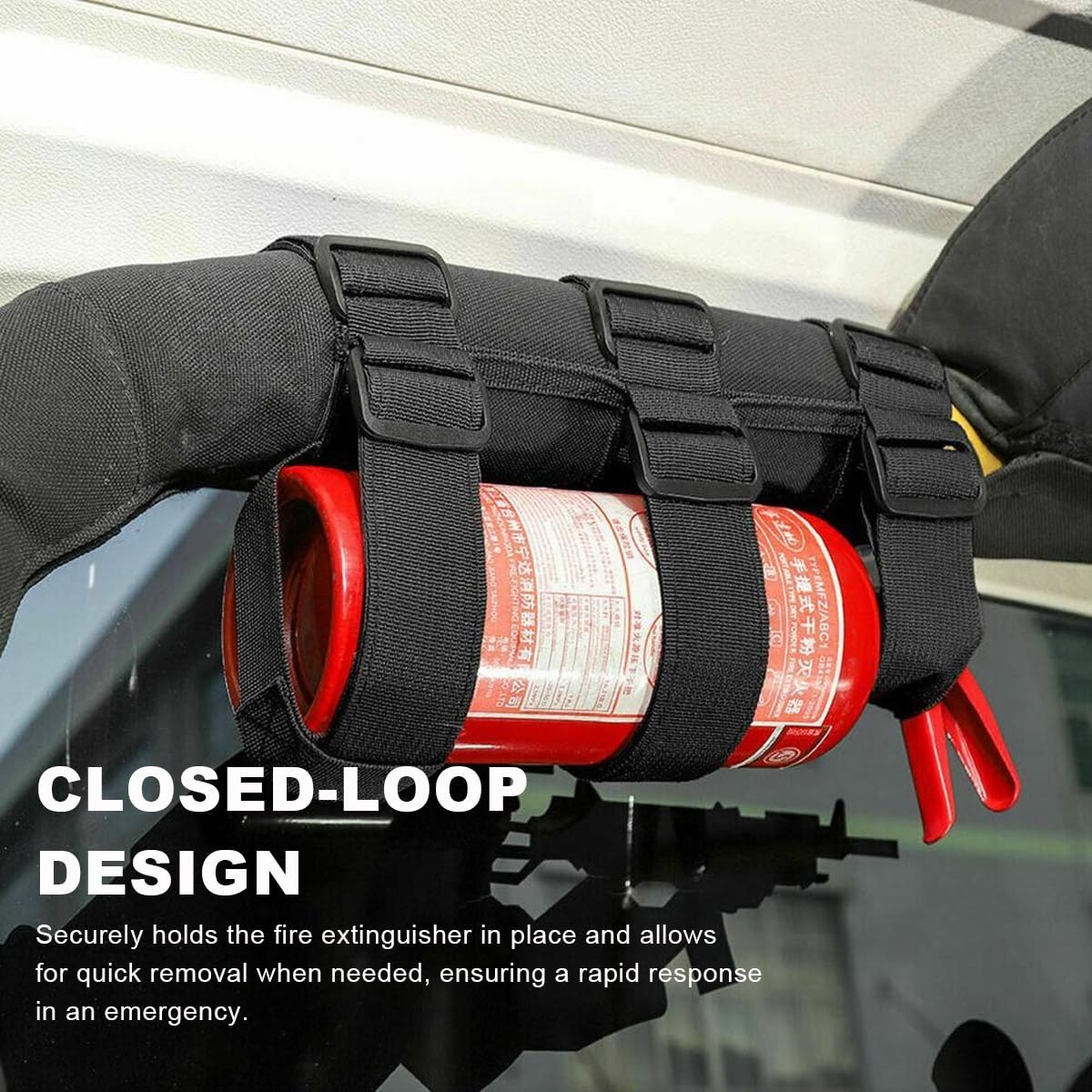 Roll Bar Fire Extinguisher Holder Adjustable Mount Bracket for Car Truck