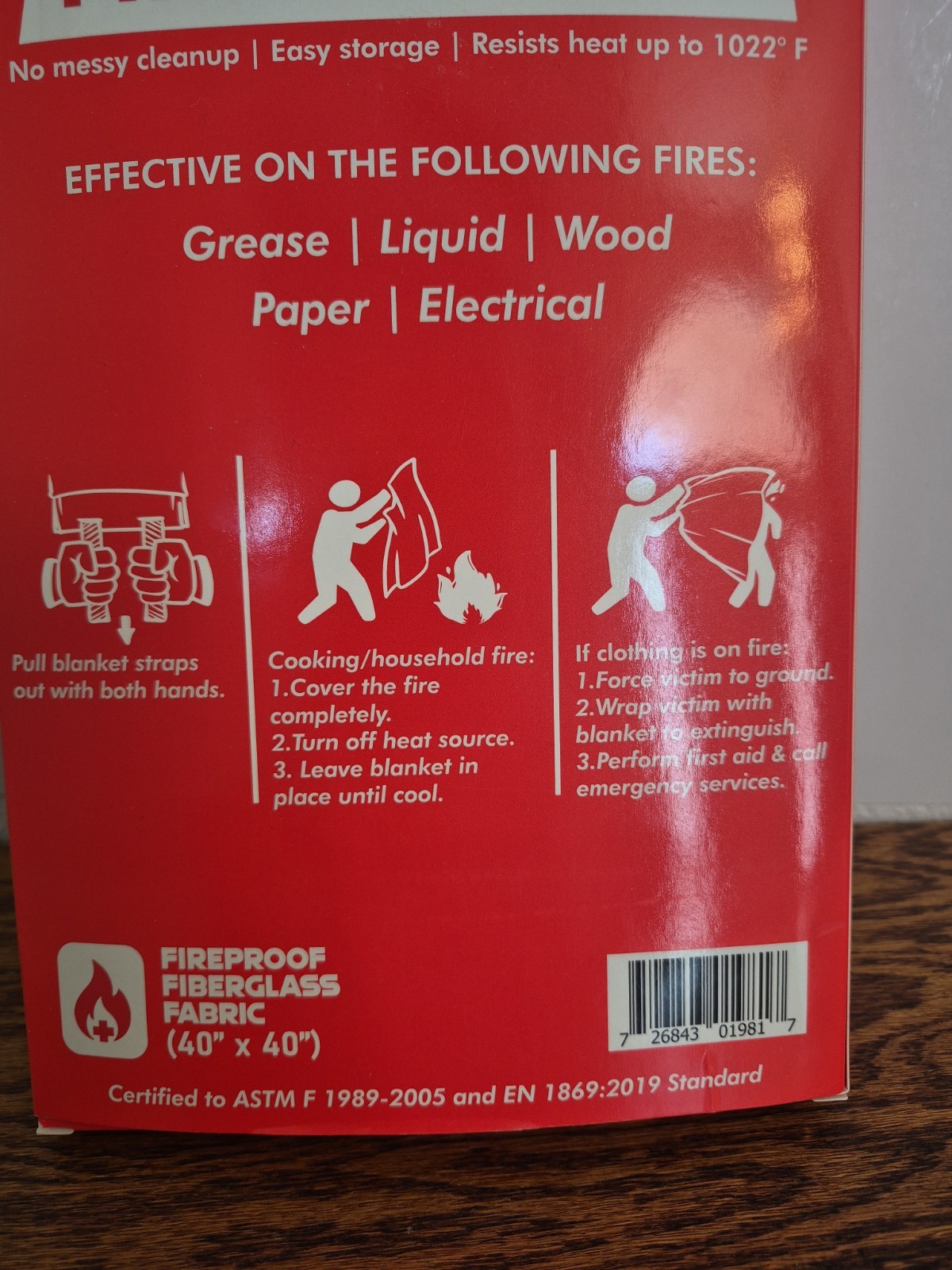 Silverback 40″ X 40″ Fireproof Fiberglass Fire Blanket