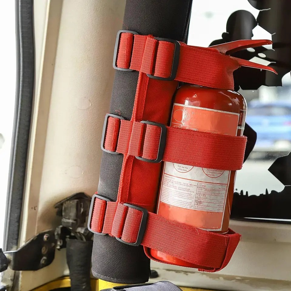 1PC Adjustable Fire Extinguisher Mounting Bracket Holder For Car Jeep