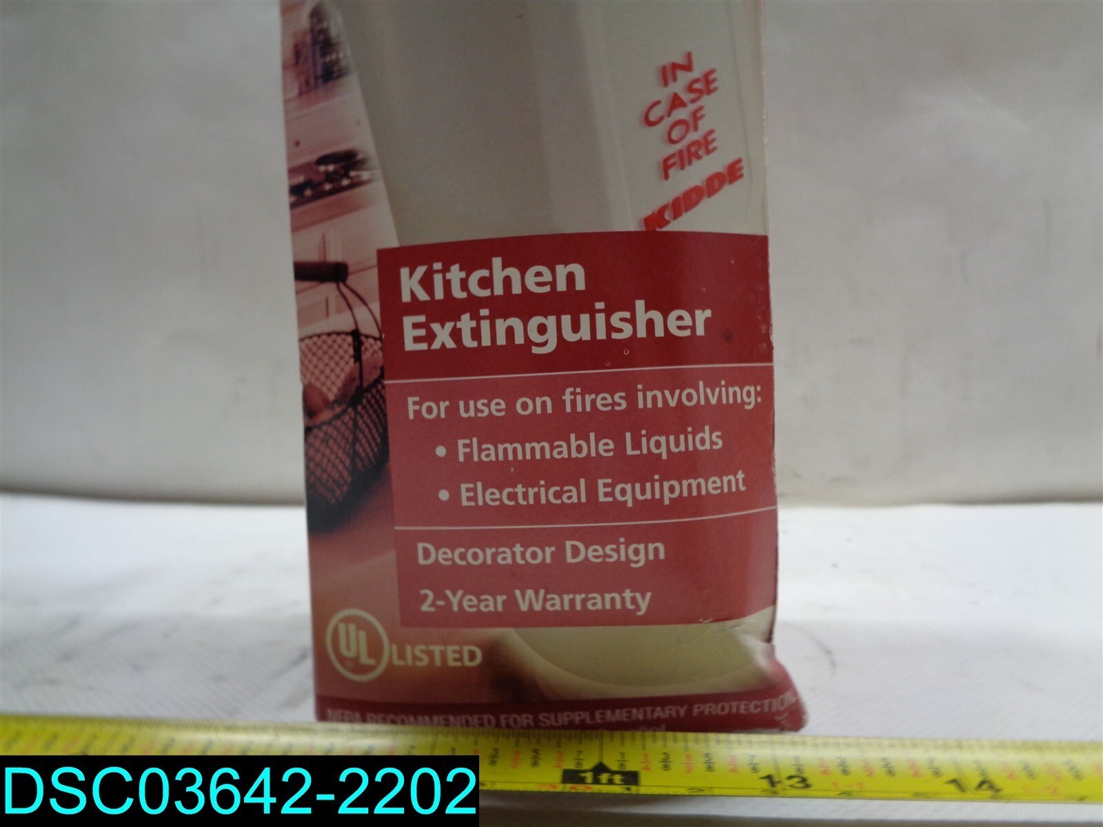 Kidde Fire Safety Carrier 21006206K KK2 1 lb BC w/Shroud(Disposable)047871401307
