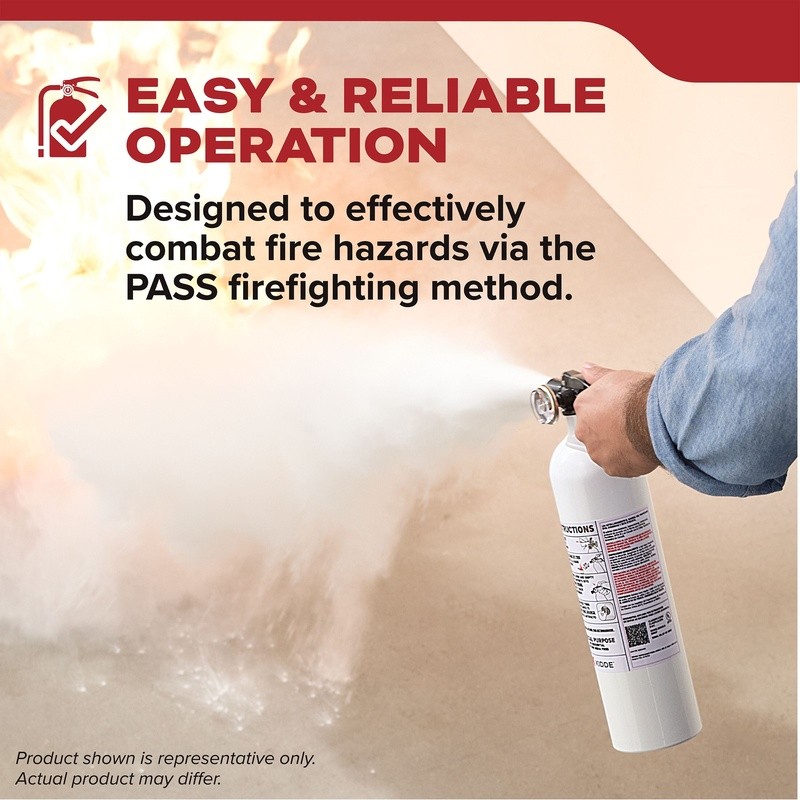 Home Fire Extinguisher 5BC Class B C Metal Construct Easy Mount UL Listed New