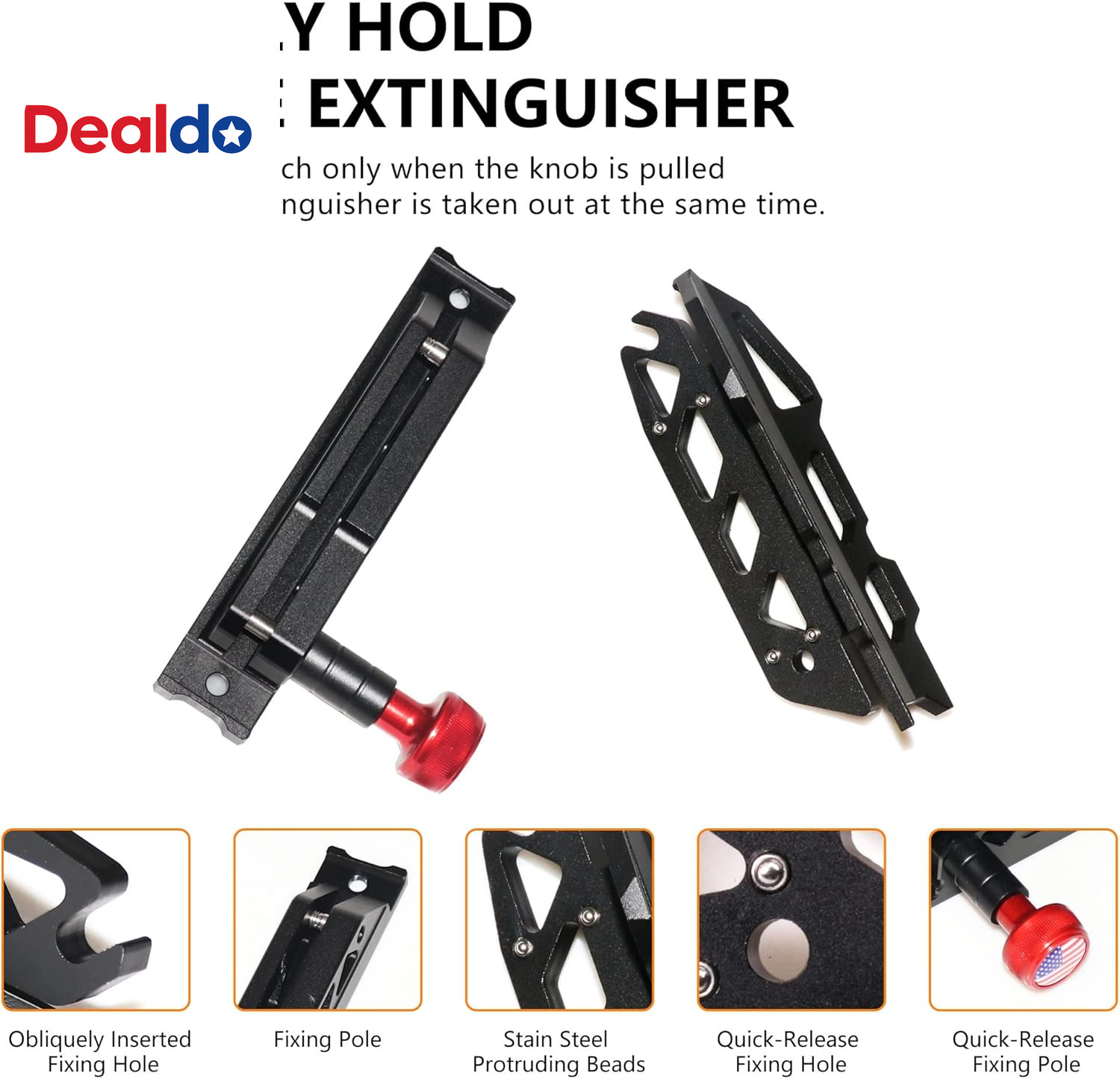 Quick Release Fire Extinguisher Mount Brackets Holder for Jeep Wrangler UTV Pola