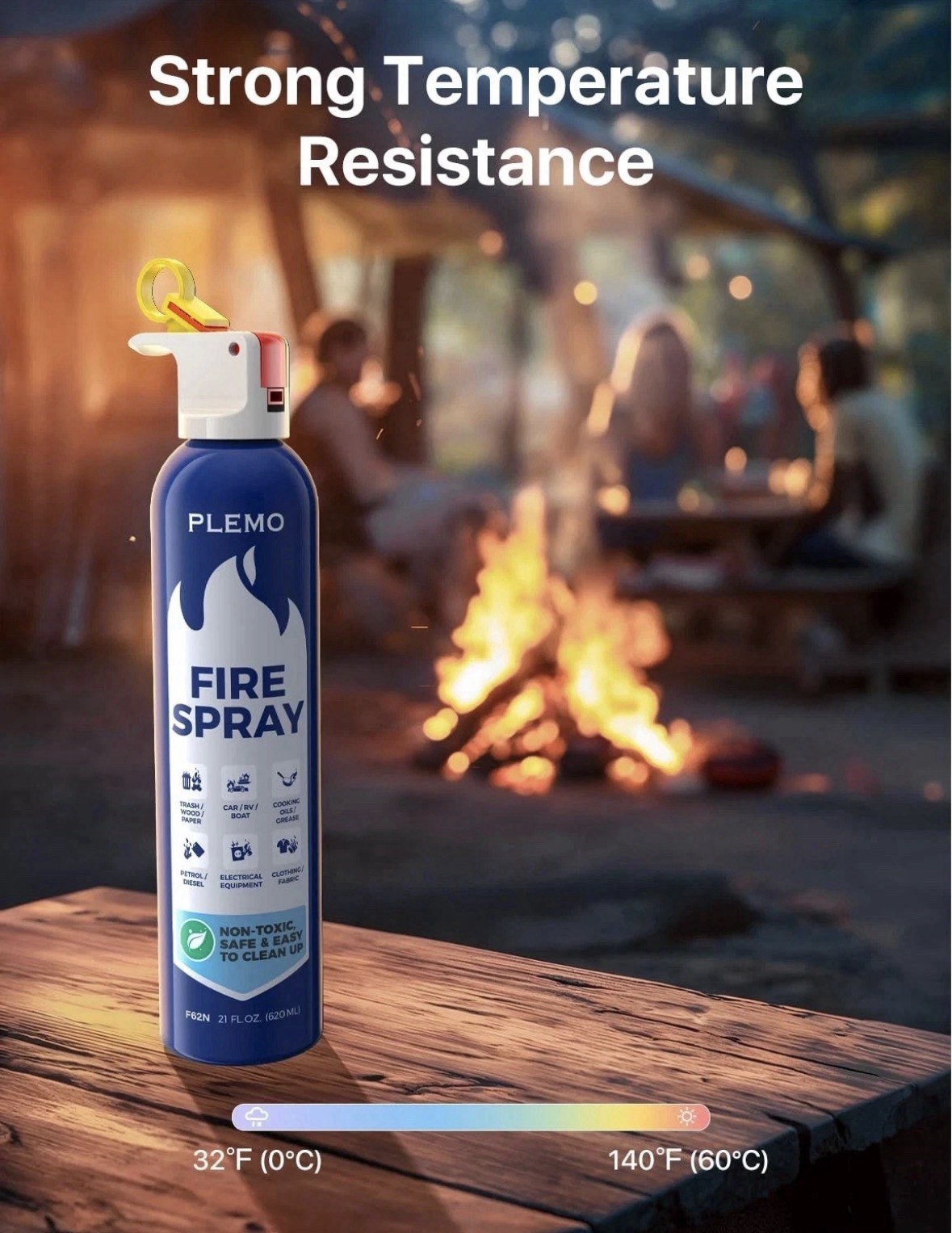 3 pk. Fire Extinguisher for Home, Compact Fire Extinguisher 620ml Fire Spray