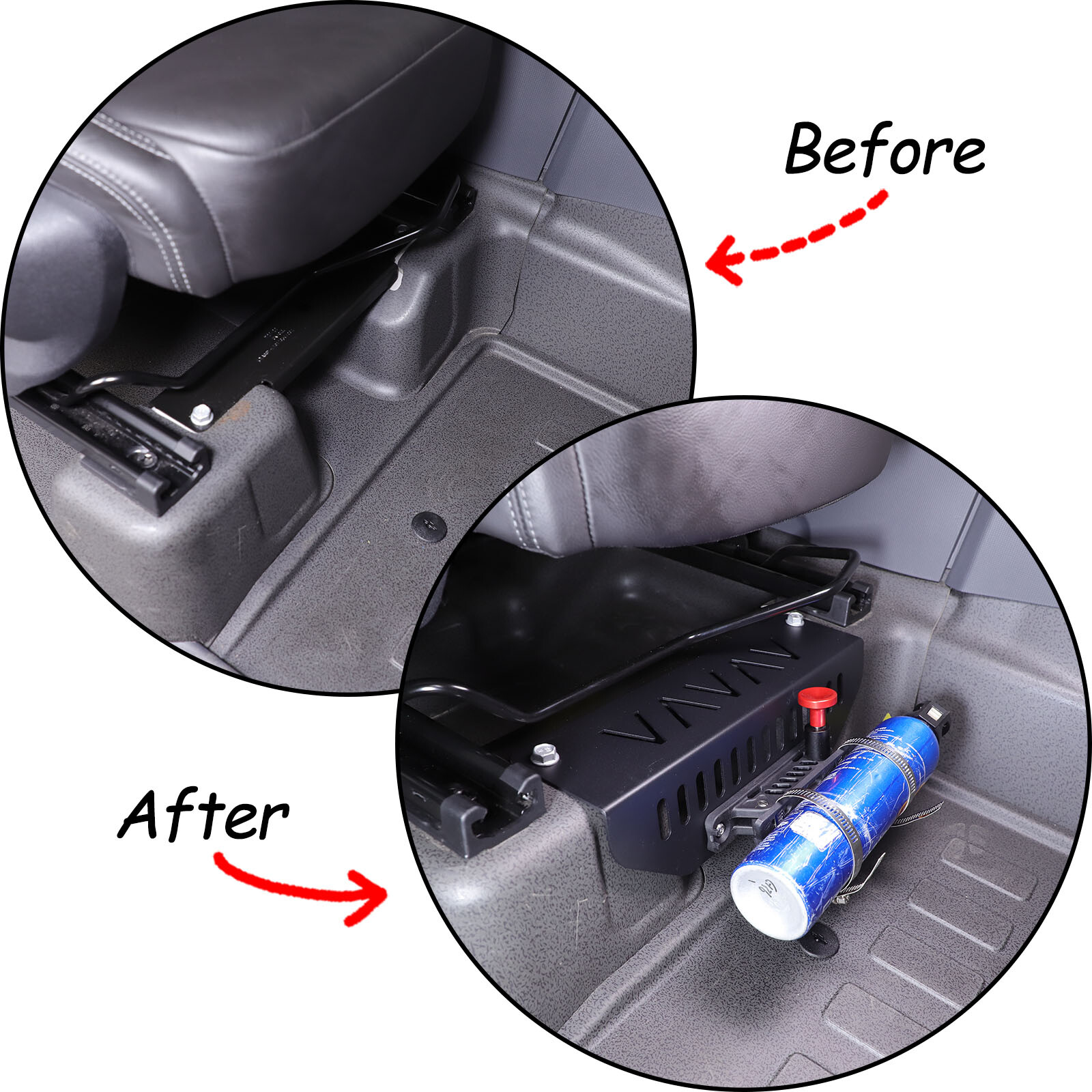 Car Seat Under Fire Extinguisher Holder Bracket For Ineos Grenadier 2020-2025