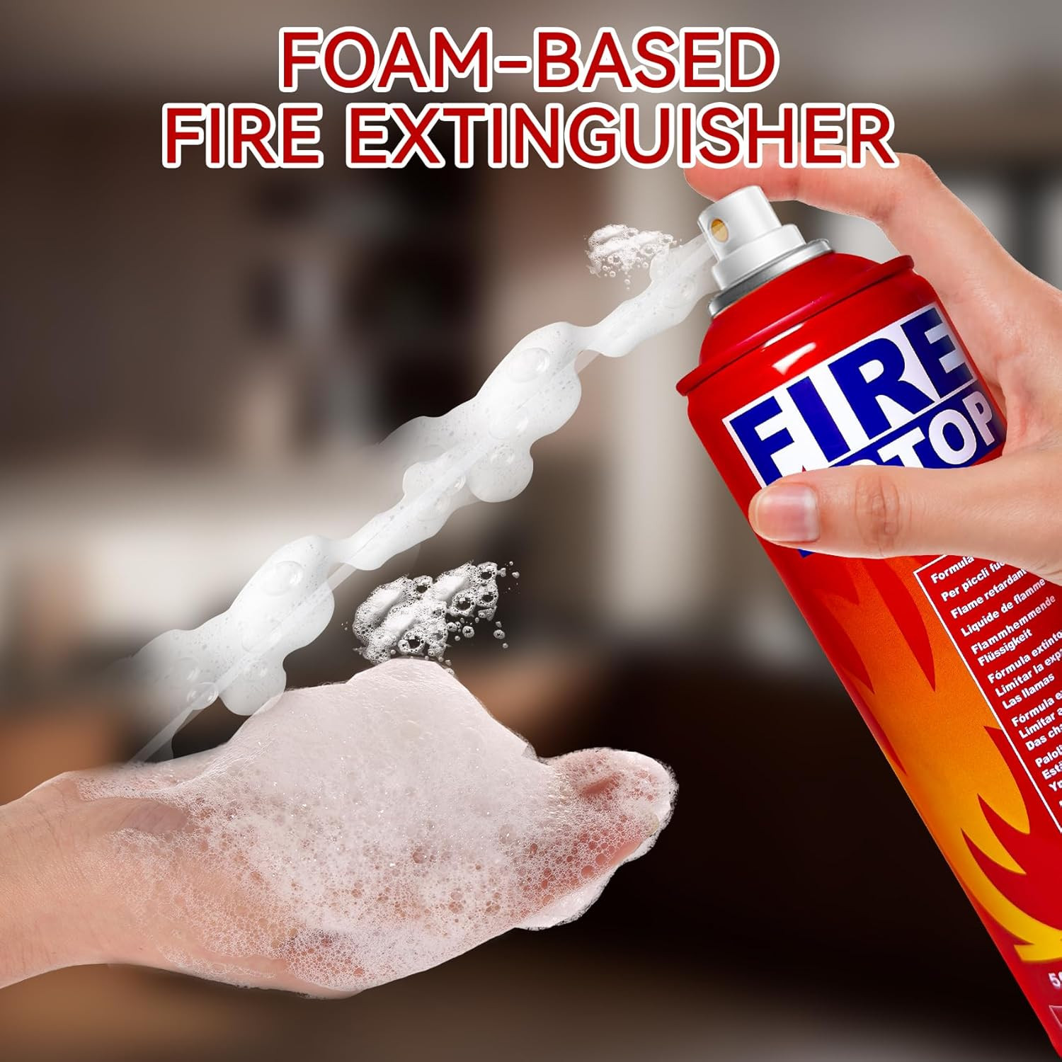 Portable Fire Extinguisher with Mount Brackets – Multi-Purpose Protection (4-Pac