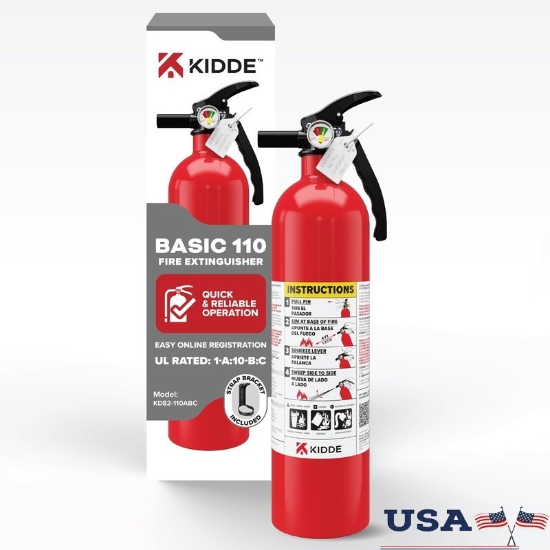 Home Fire Extinguisher 1A10BC Lightweight Reliable Dry Chemical Safety Use