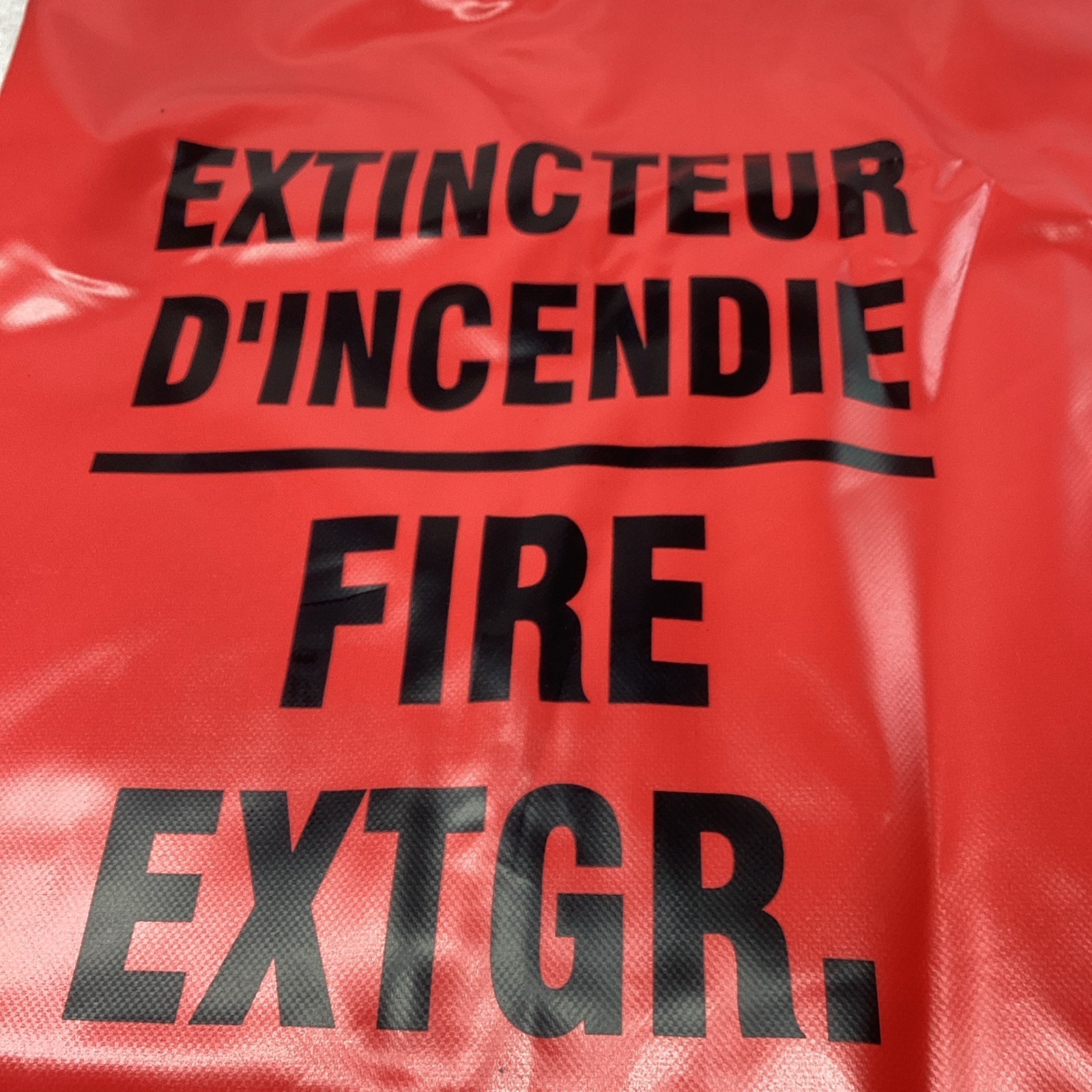 5x BFEC-20 Fire Extinguisher Covers 16″ x 25″ Bilingual for 20lb Extinguishers