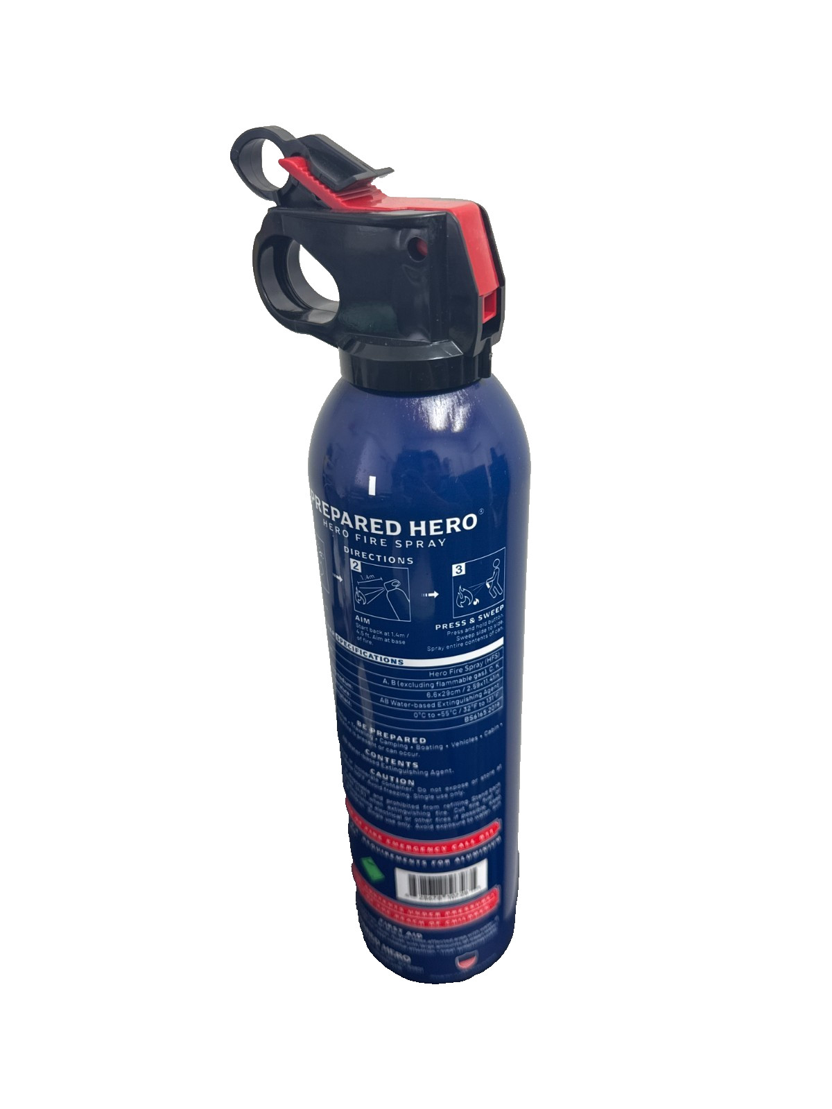 Prepared Hero Mini Fire Extinguisher Spray 600ml Portable Safety NEW EXP 09/2029