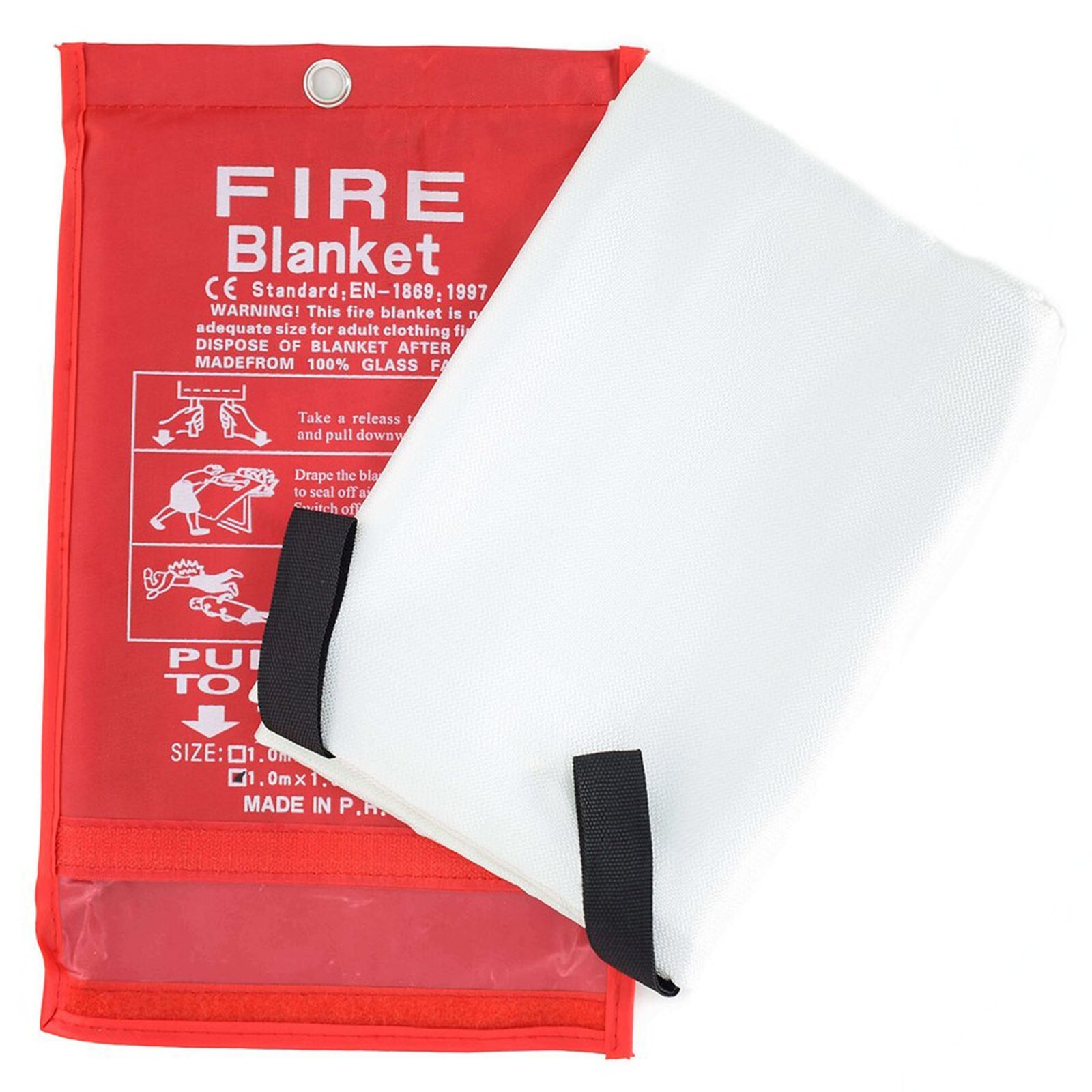 🎯 (2) Pack FIRE BLANKET Fiberglass Emergency Kitchen Car Retardant 39”x39”