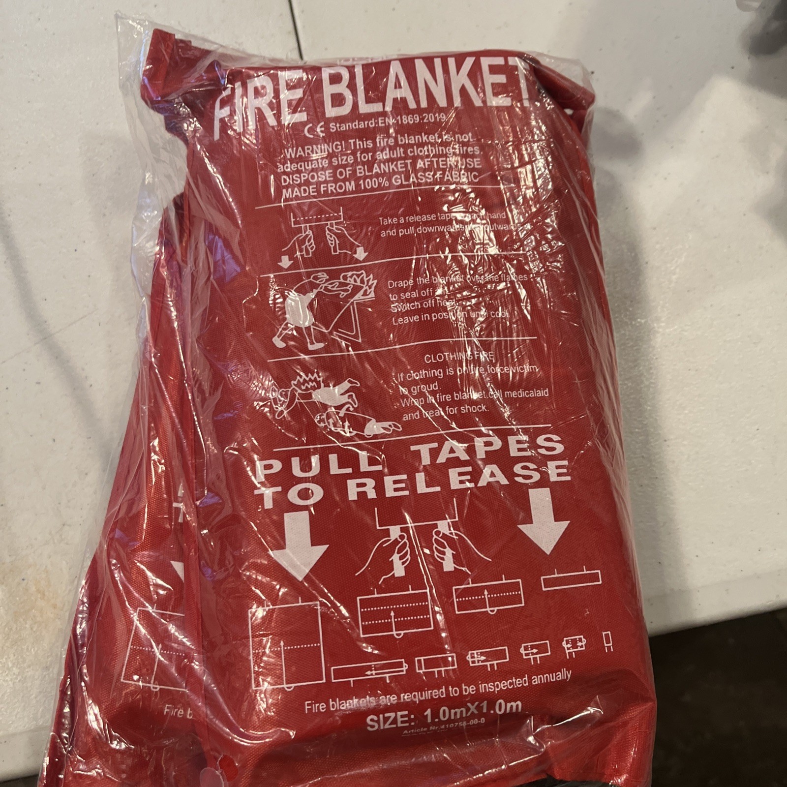 2 Pack Fire Blankets, 39×39 Inch fire retardant emergency camping fireplace