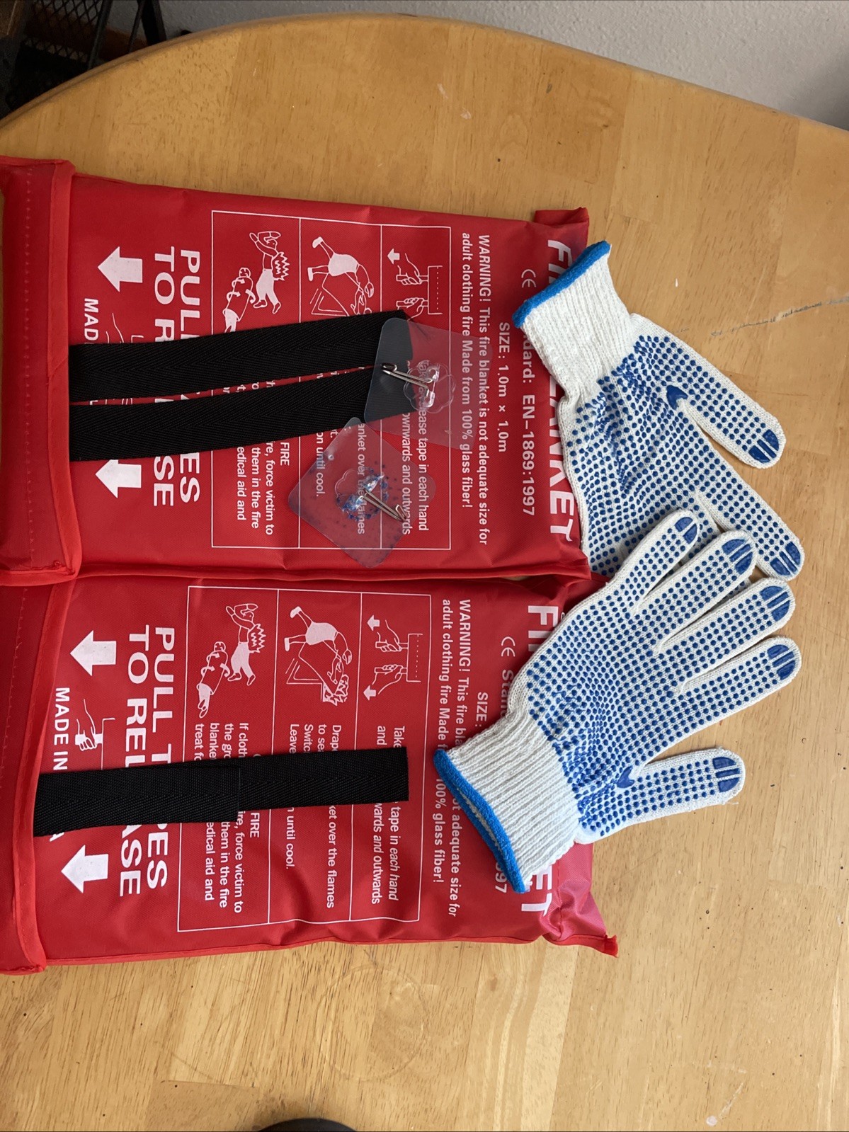 2 Fire Blankets Emergency Safety Home Office Camping