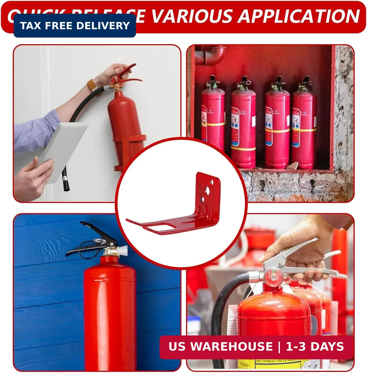 Fire Extinguisher Mounts & Brackets,4 Pack Fire Extinguisher Brackets and Holder