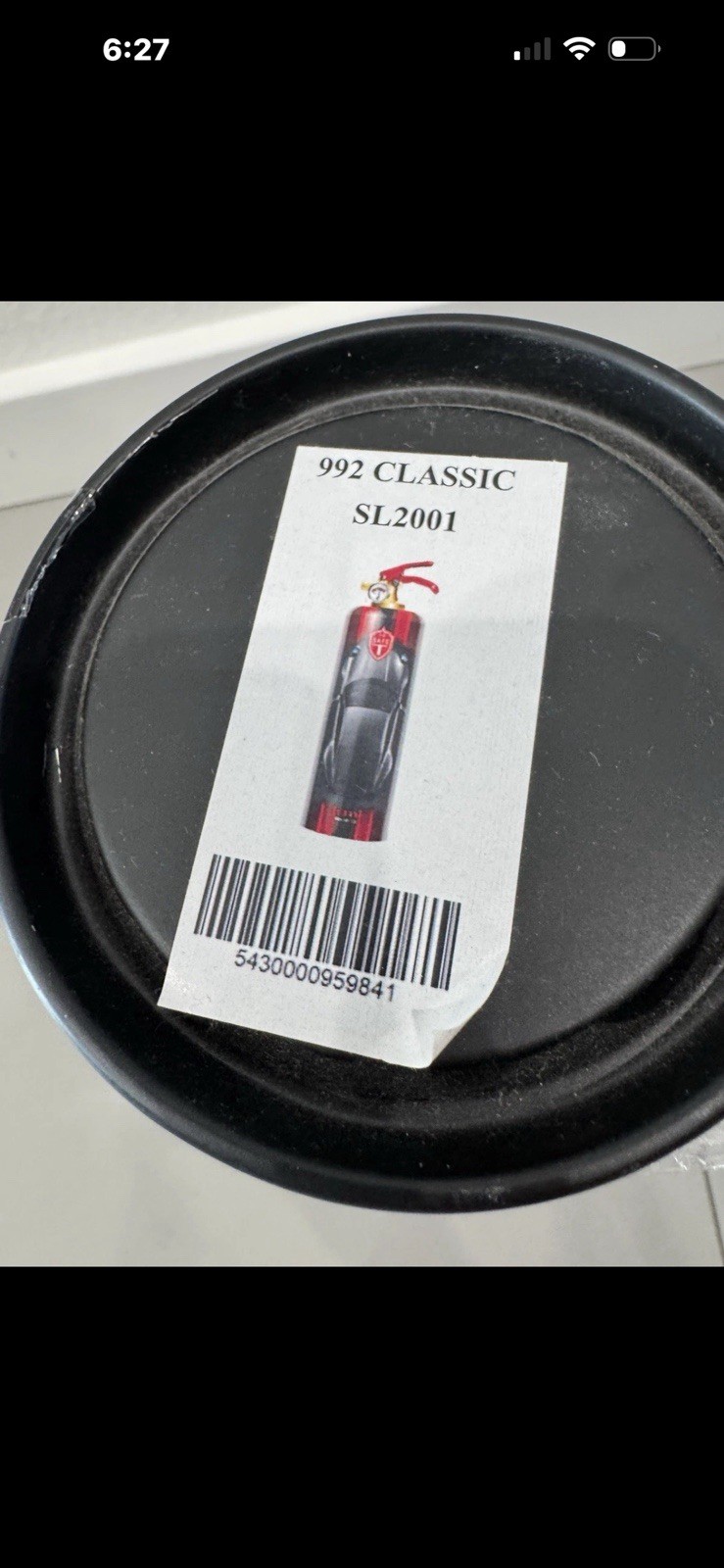 Safe-T Design Fire Extinguisher Porsche 911 992 Fully Functional Extinguisher