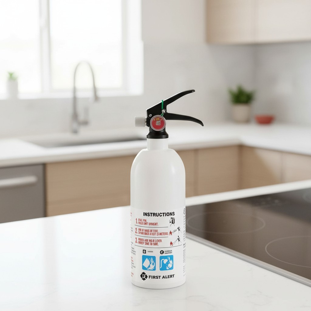 Durable KITCHEN5 5-B:C Fire Extinguisher – Safe and Stylish Kitchen Solution