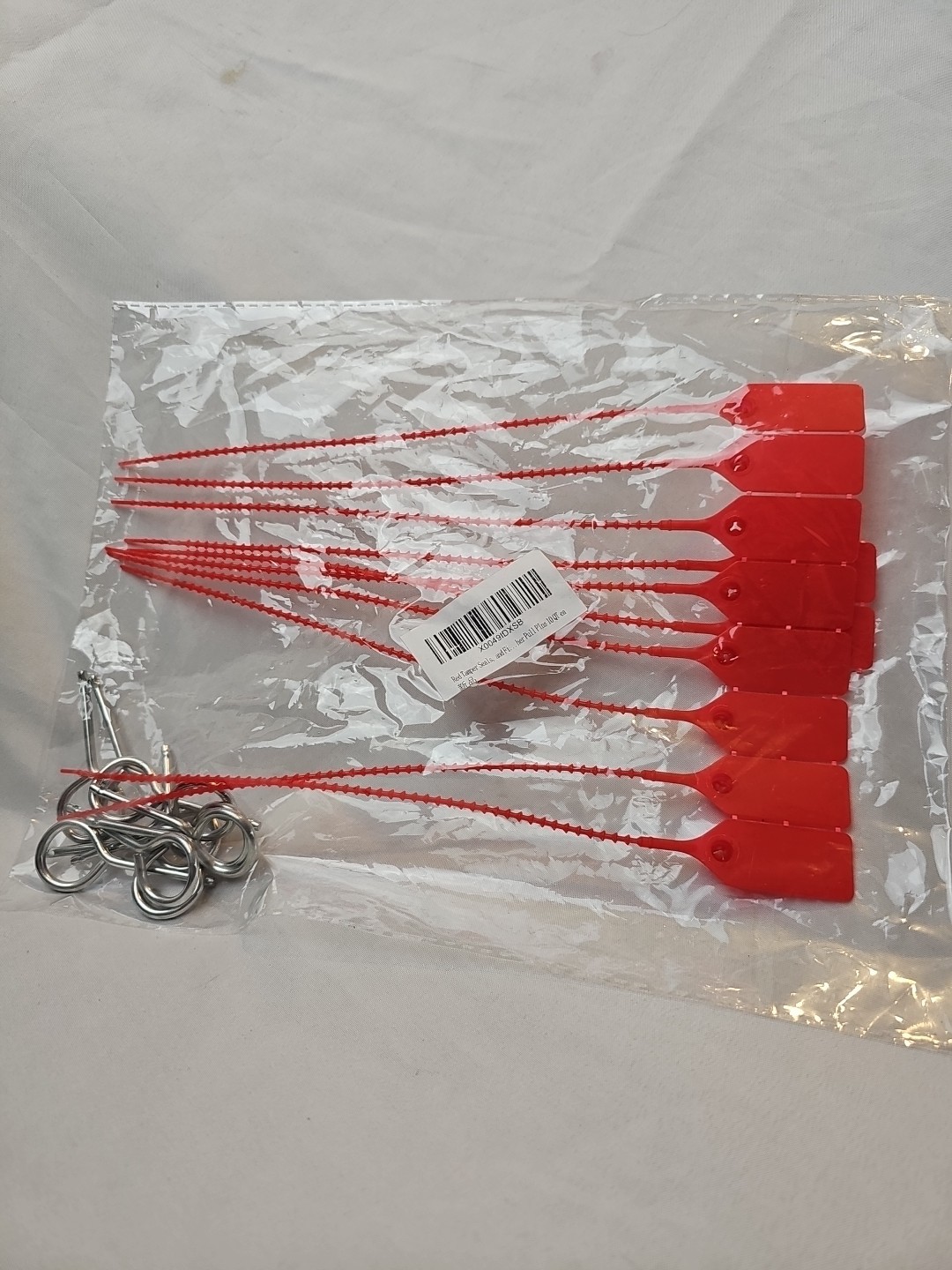 🔥🧯10-FIRE EXTINGUISHER TAMPER FLAG SEALS +10-PULL PINS