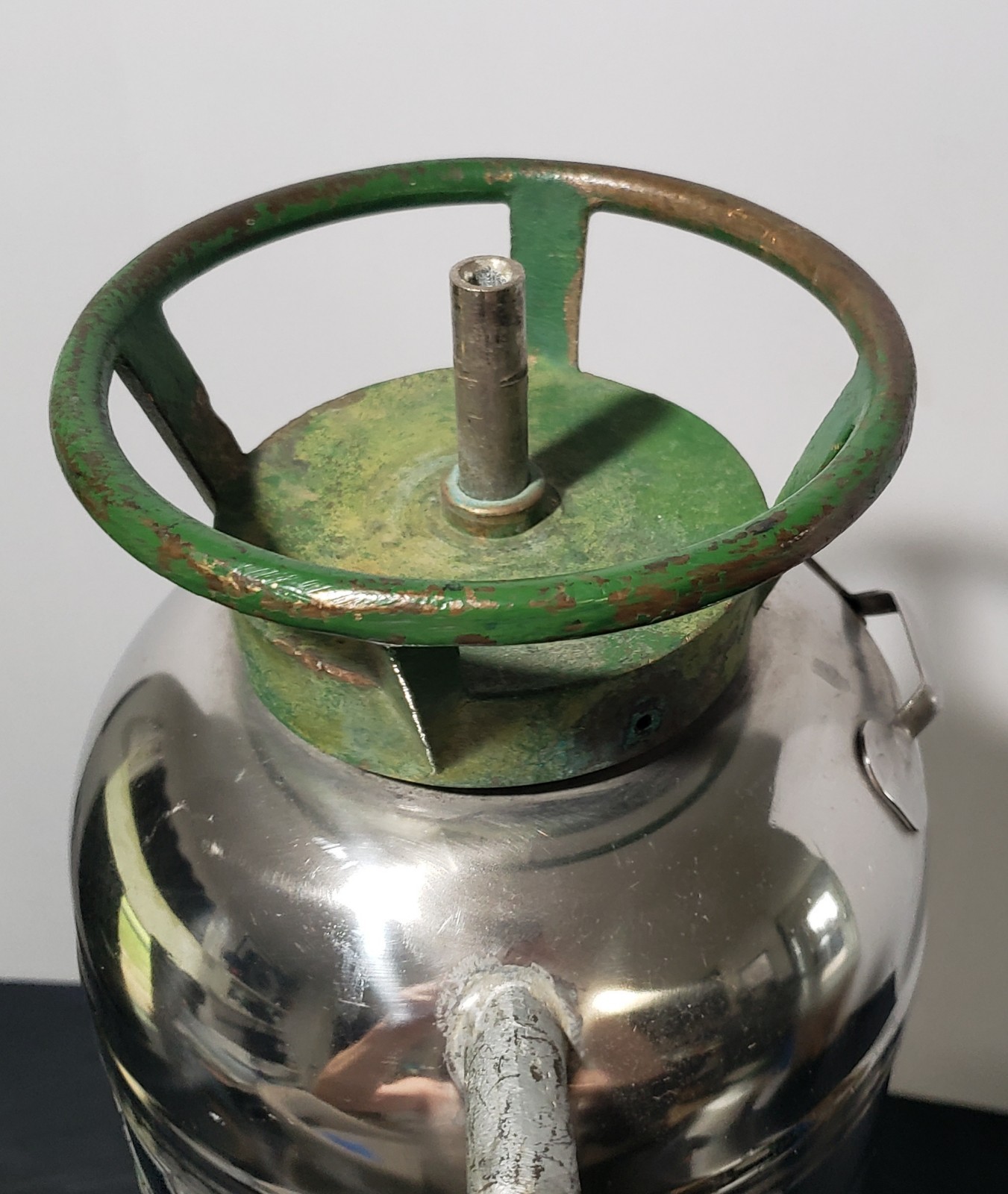 Vintage Fyr-Fyter Stainless Steel Fire Extinguisher Empty