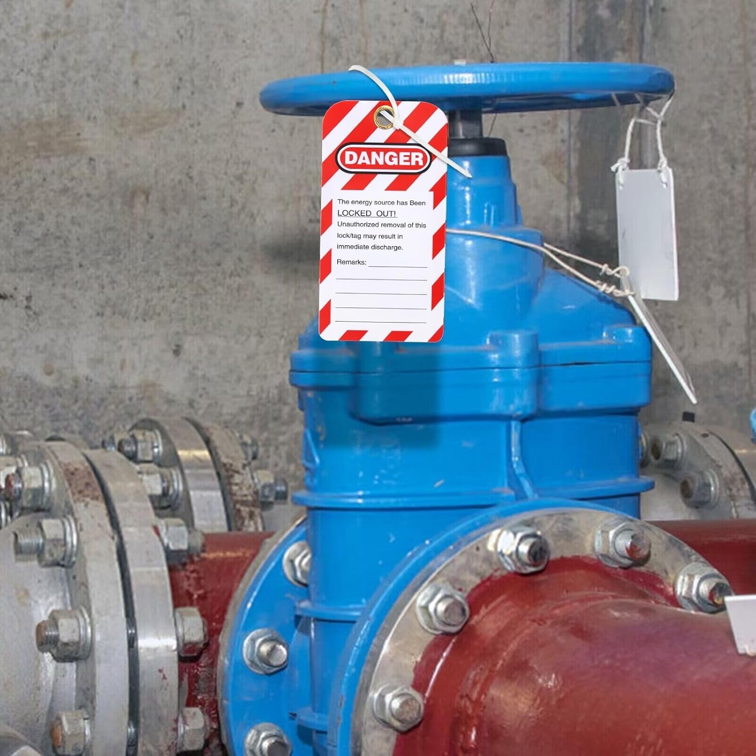 Lockout Tagout Tags Do not Operate Equipment Labels with Zip Ties OSHA, 50 Pcs