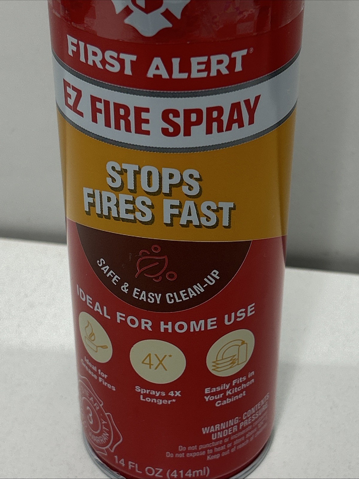 Fire Extinguisher EZ Sealed Spray Stops Fires Fast Safe & Easy Clean-up 14 fl oz