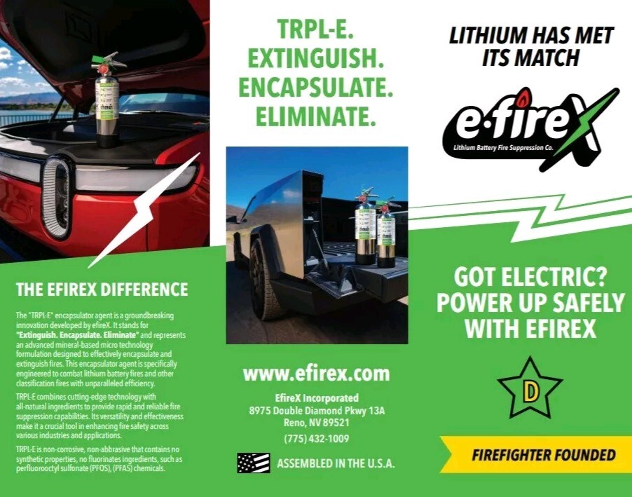 🔥eFireX Lithium Class D Fire Extinguisher Brand New 6 Liter (20lb) W/Bracket