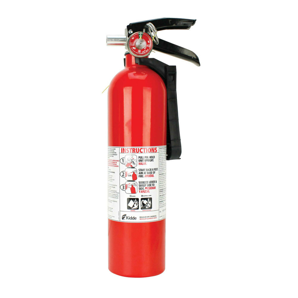 Kidde 466422K Fire Extinguisher 10-B:C Gauge, 14 1/4″ H x 4 1/2″ W x 3 1/4″