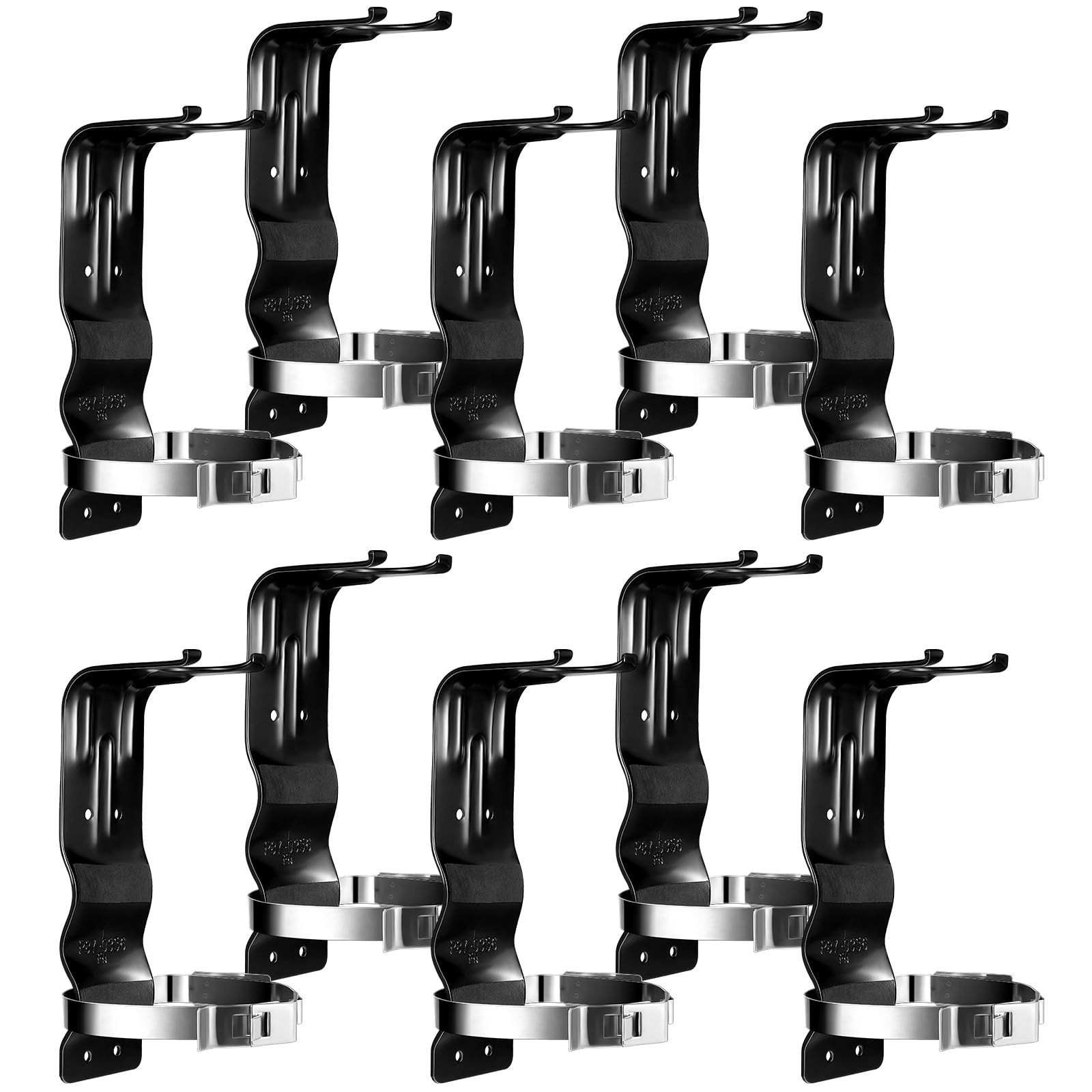 Fire Extinguisher Brackets Wall Mount Stainless Steel Holders for Home 10-Pack