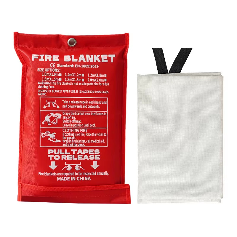 Fire Blanket Fiberglass Fire Emergency Blanket Suppression Survival Safety Cover