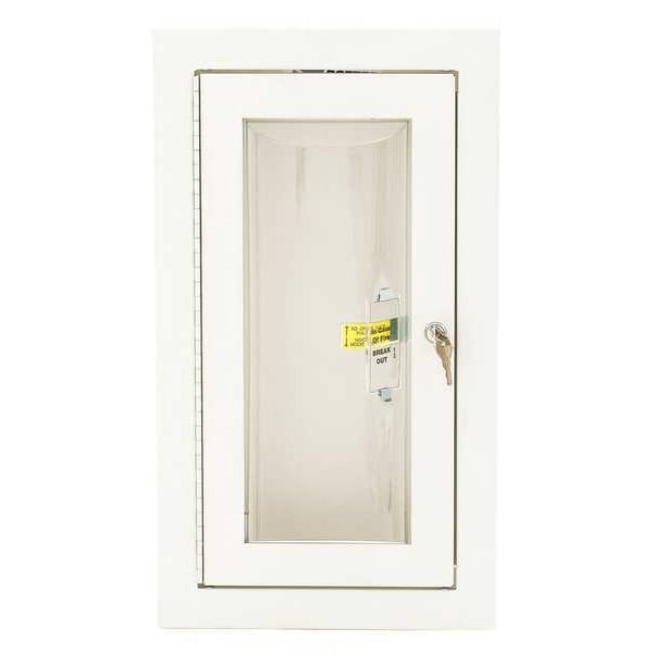 Loma 7308-Bb Fire Extinguisher Cabinet, Semi Recessed, 20 3/4 In Height, 5 Lb