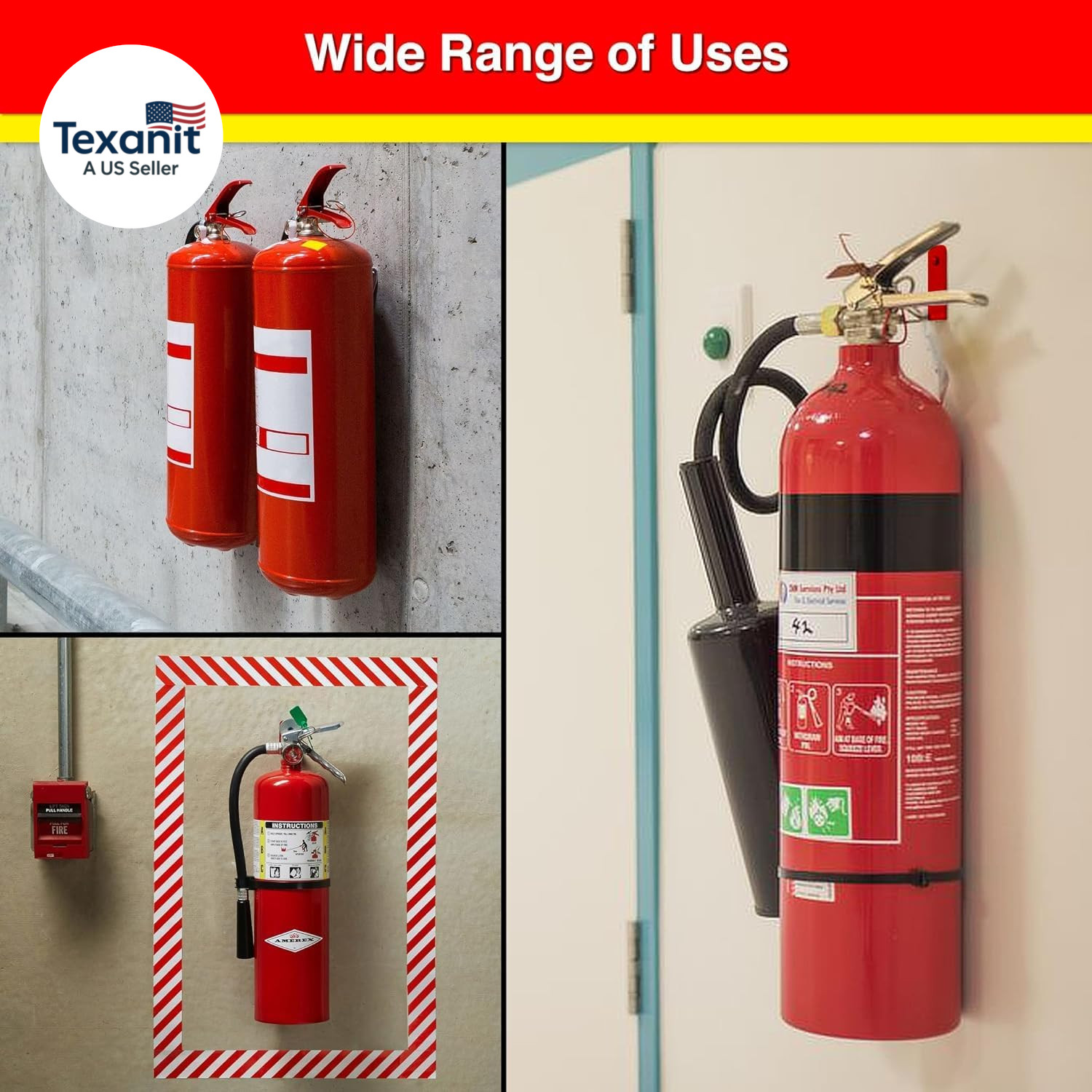 Universal Fire Extinguisher Bracket, Fire Extinguisher Mounts & Brackets (L Hook