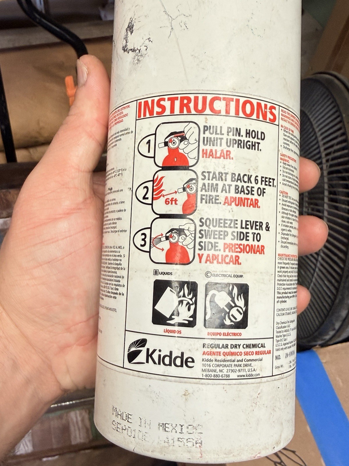 Kidde 21029372 Automatic / Marine UL Listed Fire Extinguisher – White