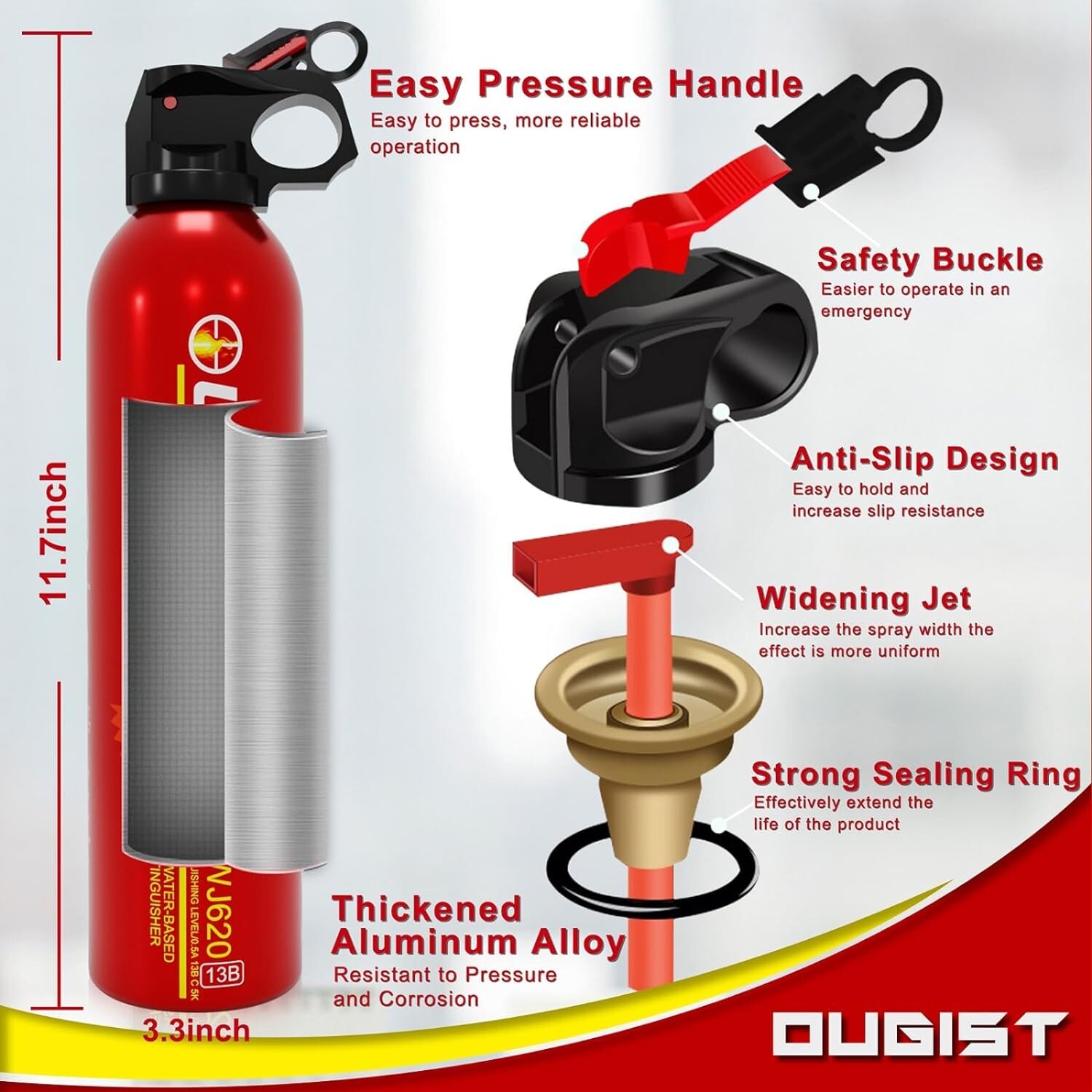 Fire Extinguisher for Home 620ml 4 Count, Can Prevent Re-Ignition,Best Suitab…