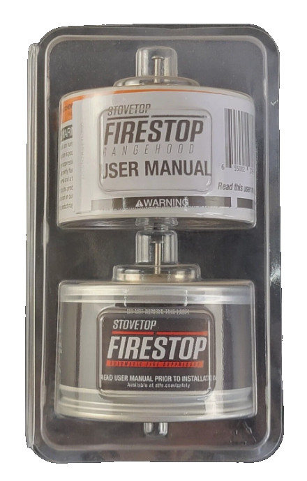 (2 Pack) Stovetop Firestop 675-3 Range Hood Fire Extinguisher EXP 07/2030 FO20