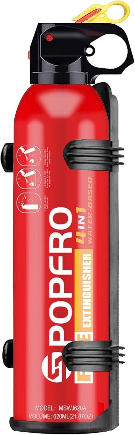 4 In1 Fire Extinguisher with Mount Fire Extinguishers for the House/Car/Kitchen.