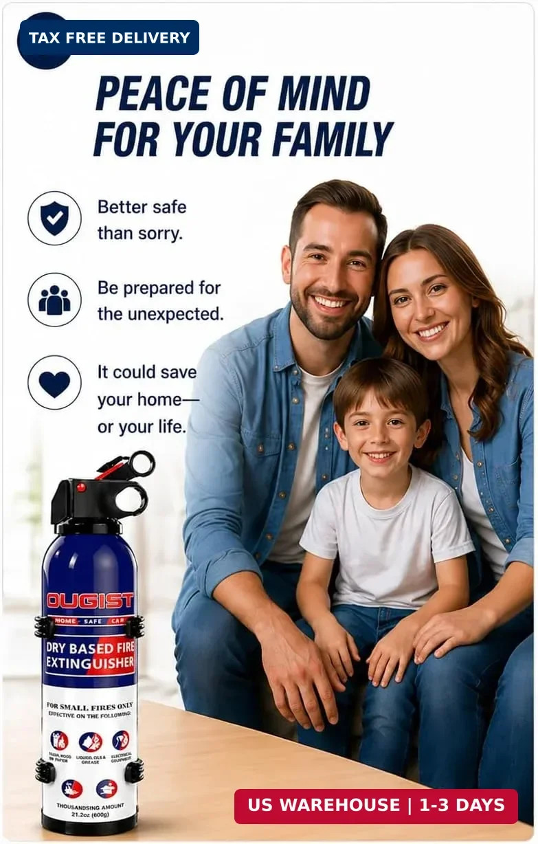 ABC Fire Extinguisher for Home & Vehicle – Portable Dry Chemical Fire Extinguish