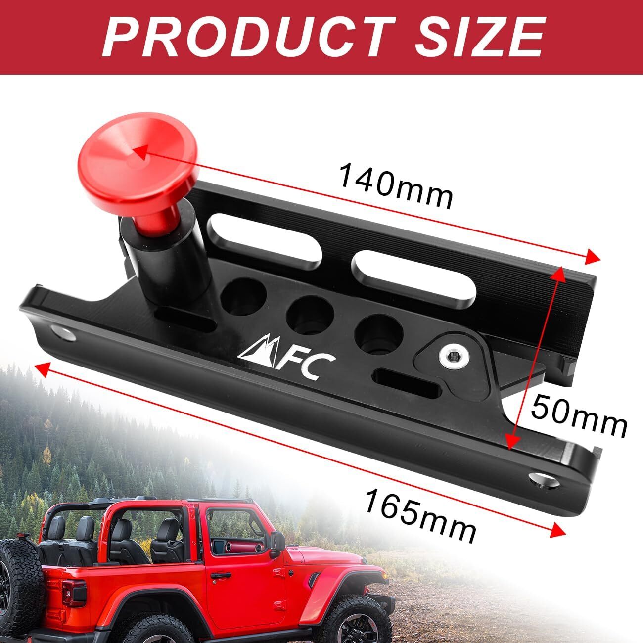 Jeep Fire Extinguisher Mount Bracket With Adjustable Clamps For Off-road Vehi…
