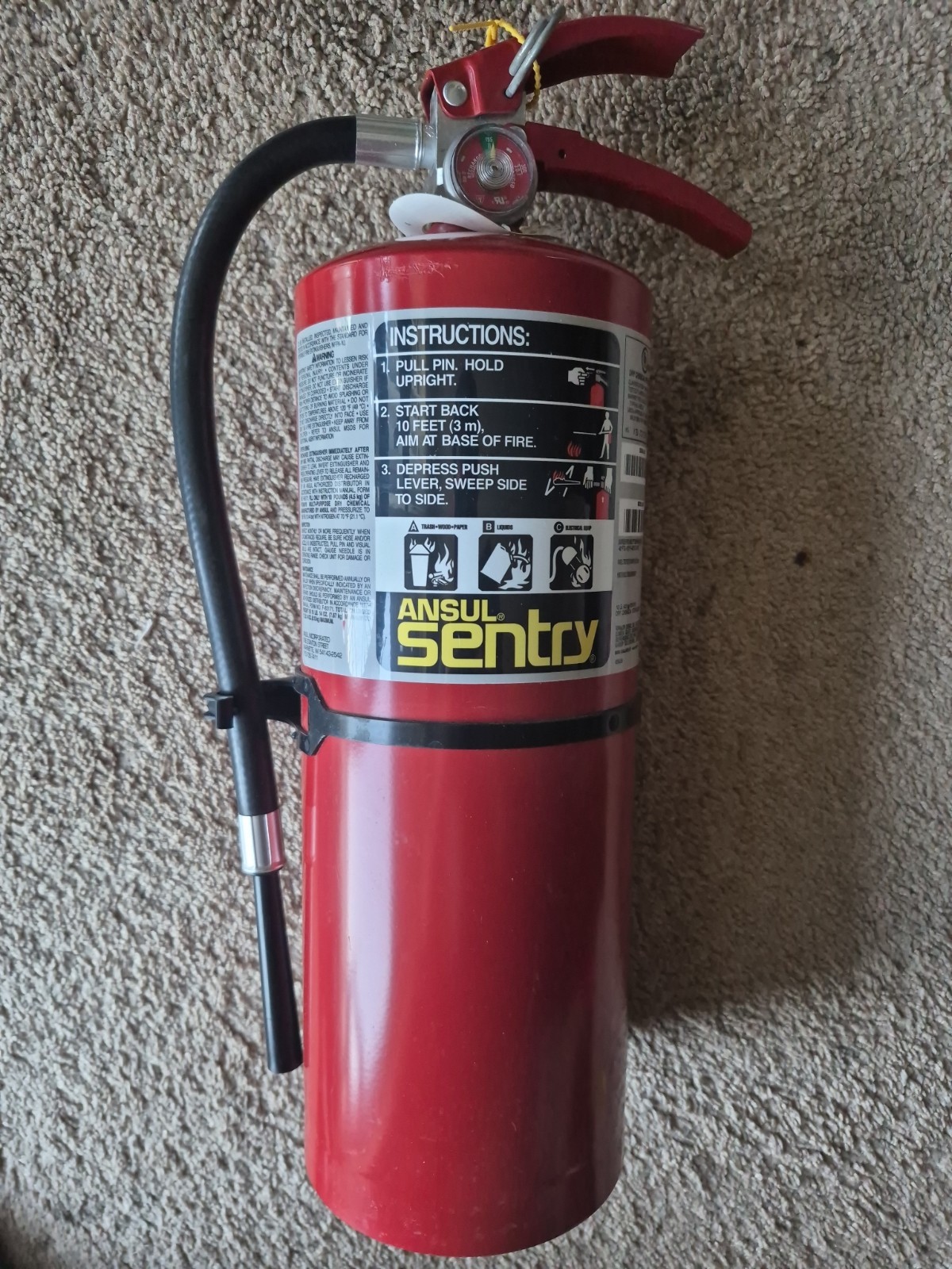 10LB ANSUL SENTRY AA10S – ABC Dry Chemical Fire Extinguisher