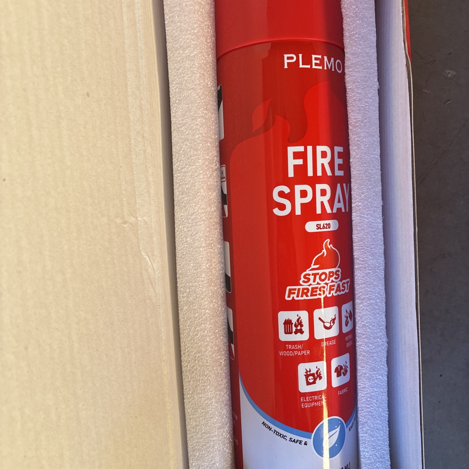 Plemo Fire Spray SL620 All-in-1 Portable Fire Extinguisher Spray For Home Travel