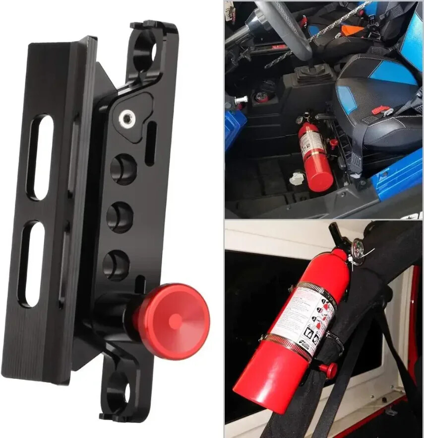 For Jeep JK UTV Car Roll Bar Fire Extinguisher Holder Mount Bracket Adjustable⚘