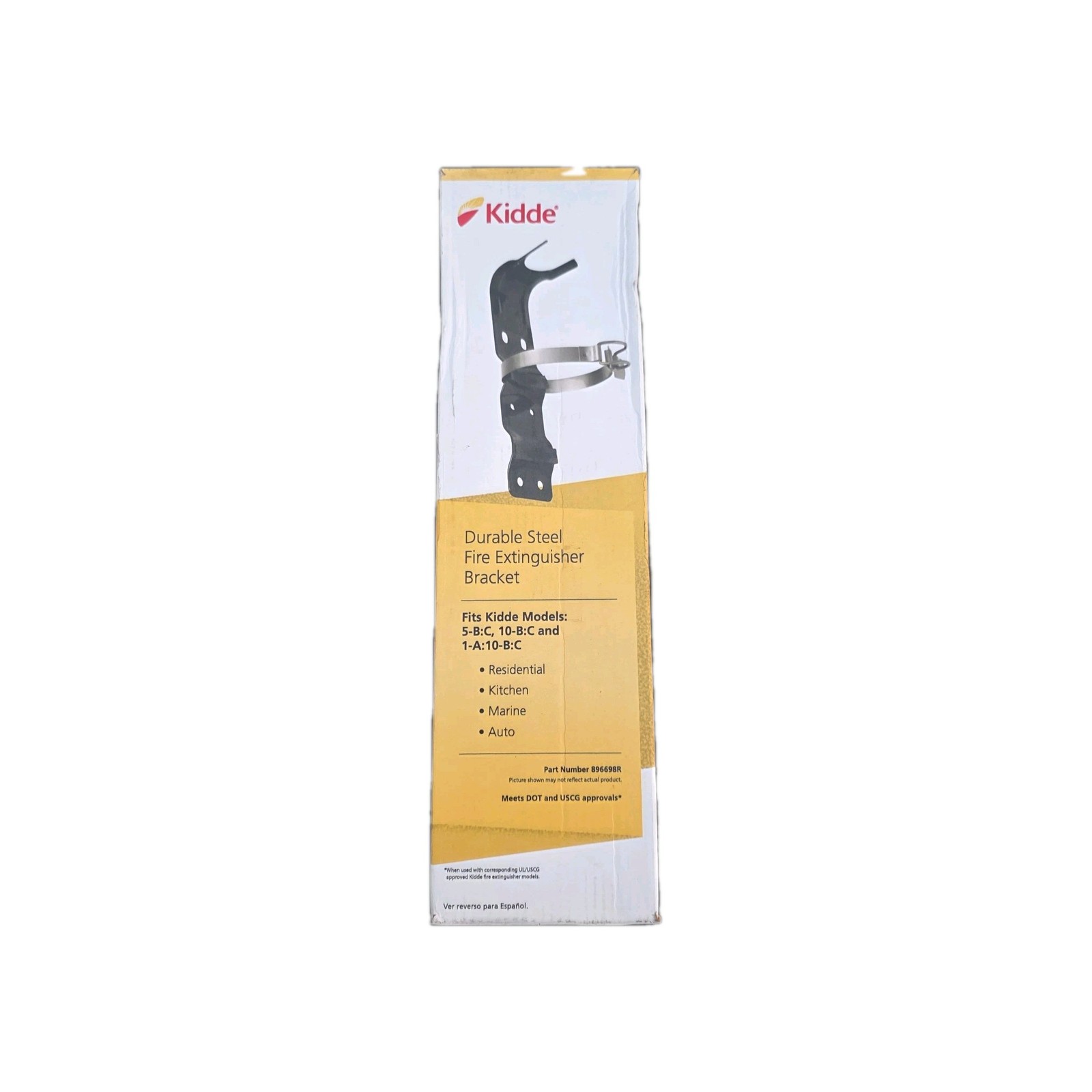 Kidde Wall Mount Fire Extinguisher Retention Bracket 2.5lb 896698R Free Shipping